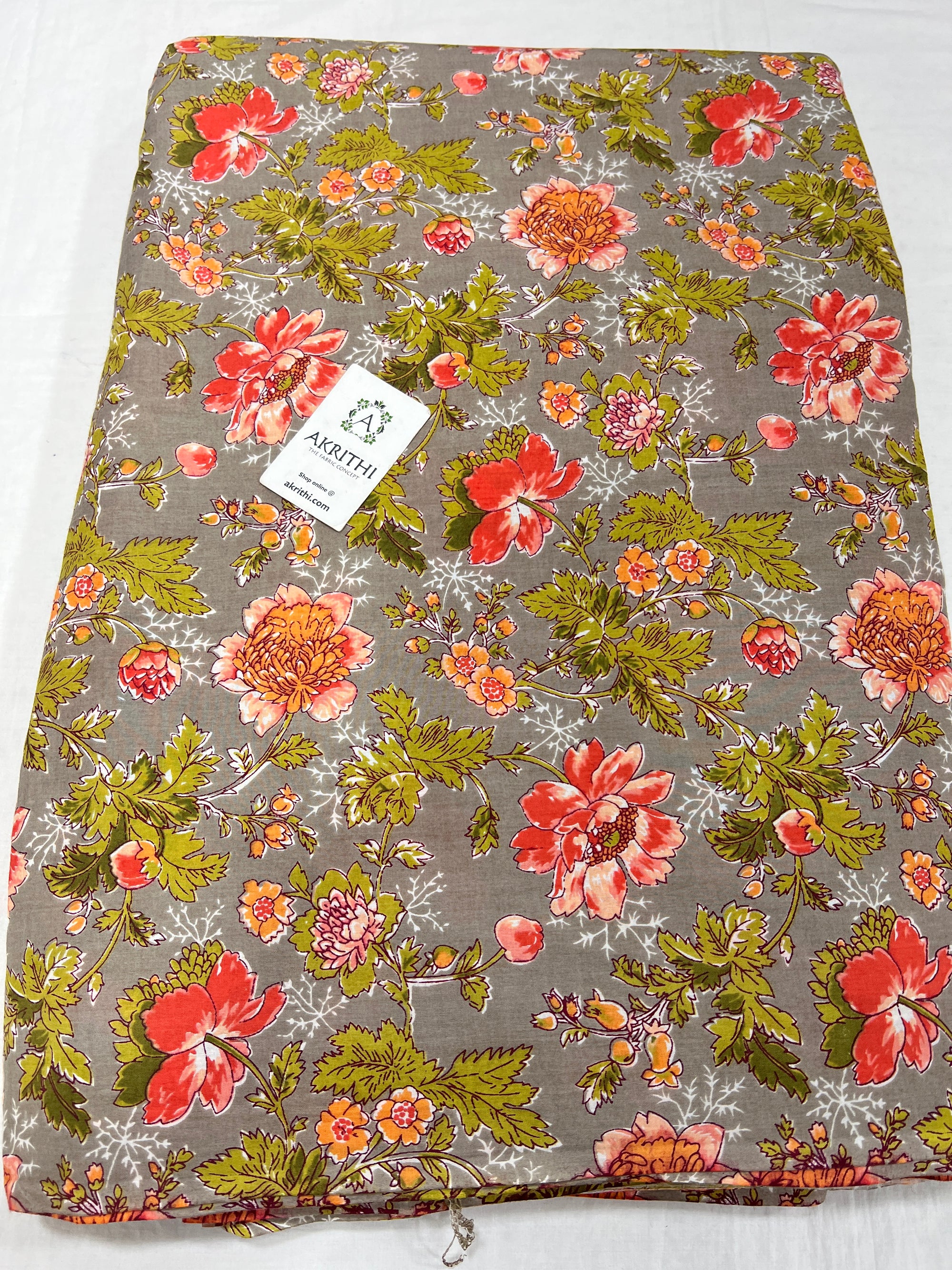Printed pure cotton fabric
