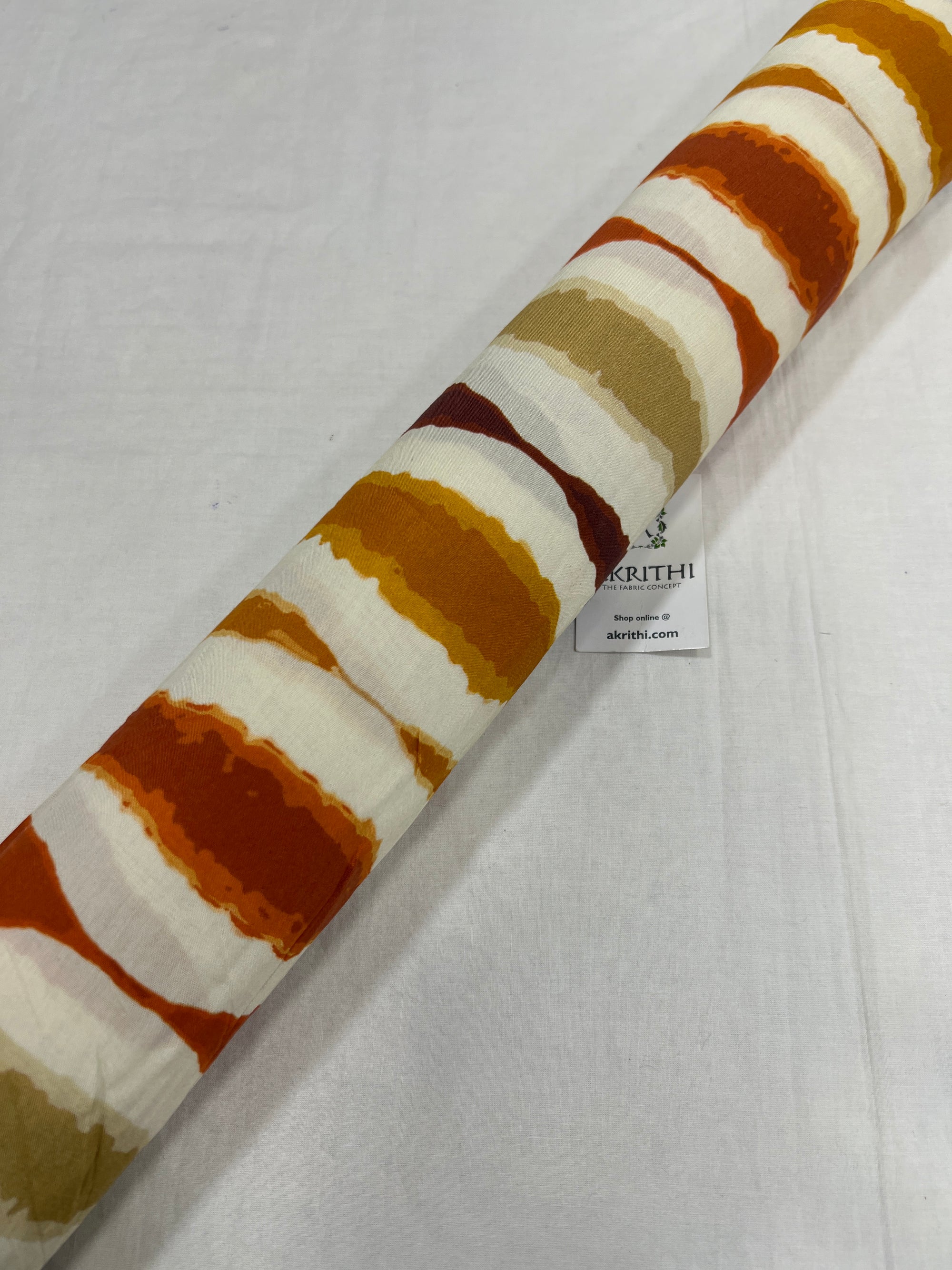Printed pure muslin fabric