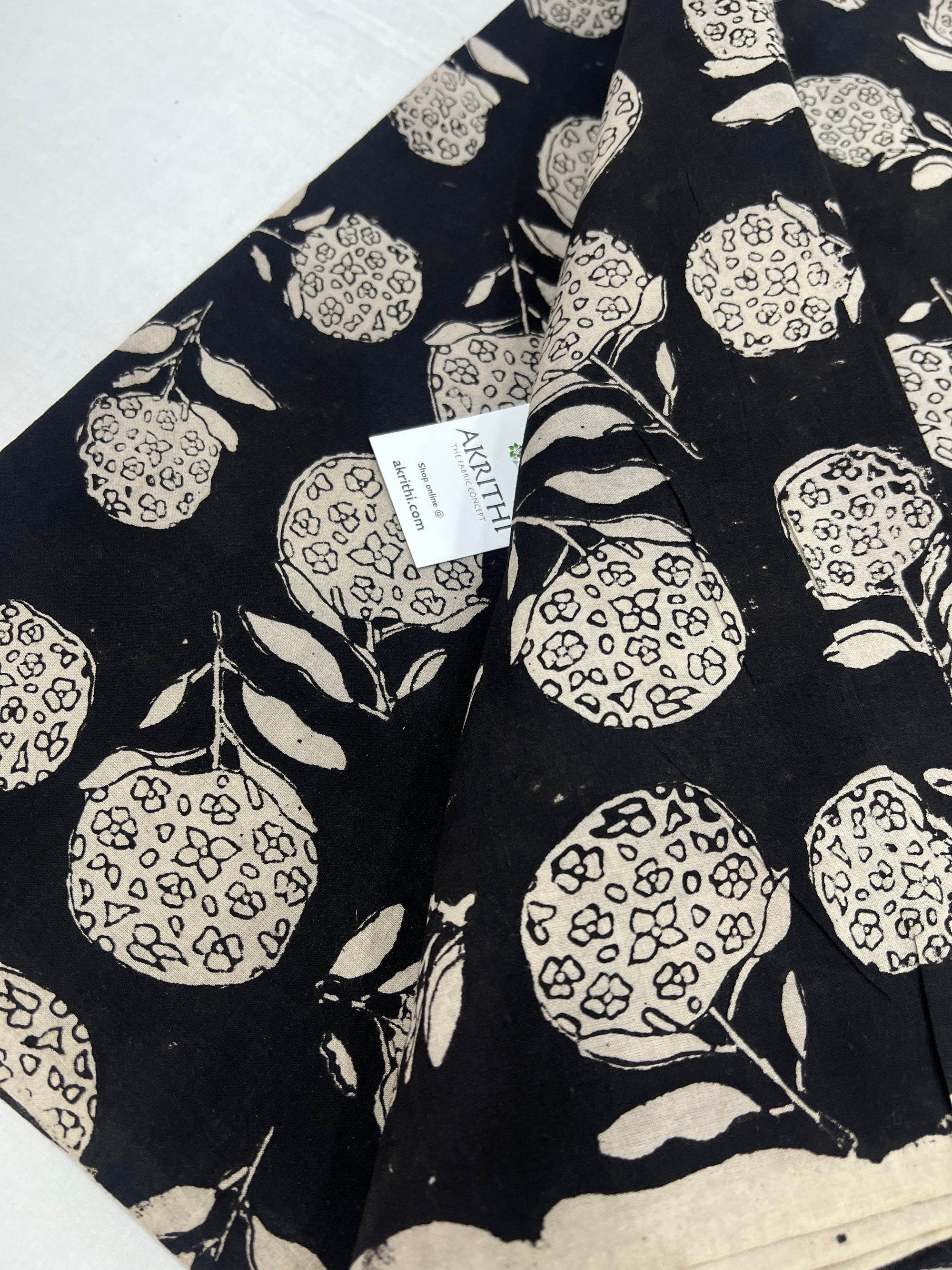 Hand block Printed pure cotton fabric