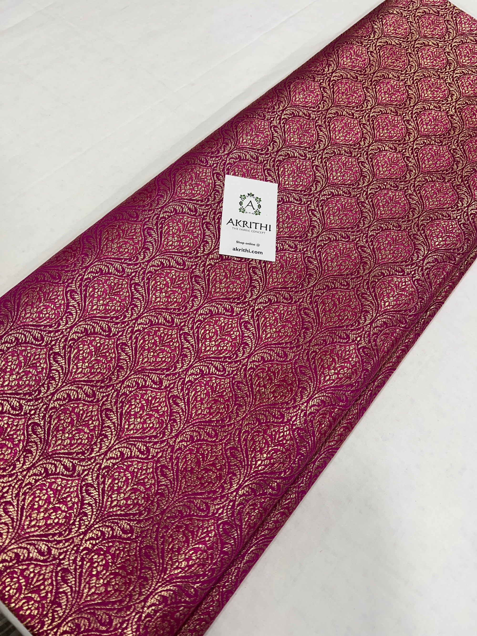 Pure Banarasi brocade fabric