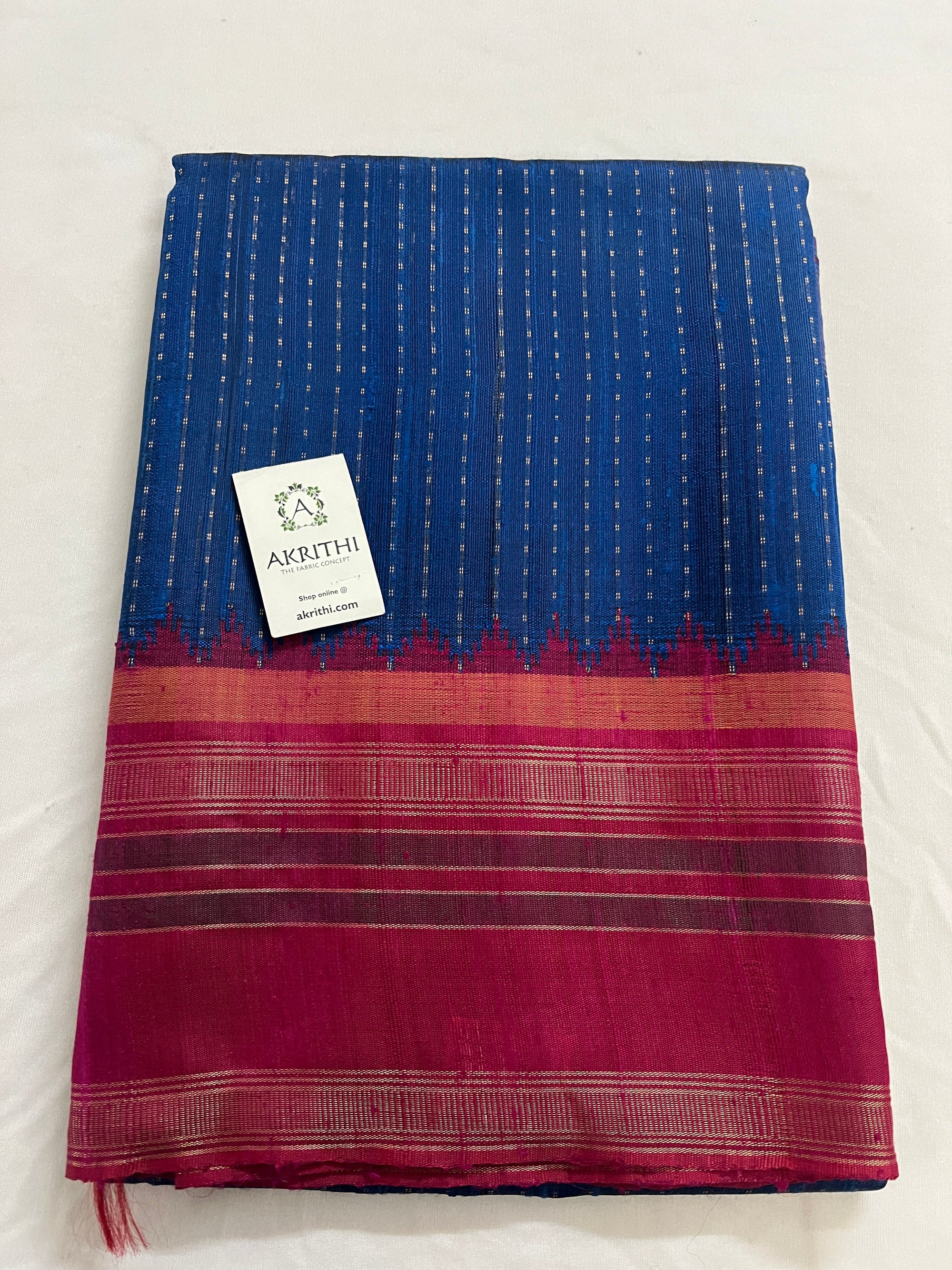 Dupion silk saree