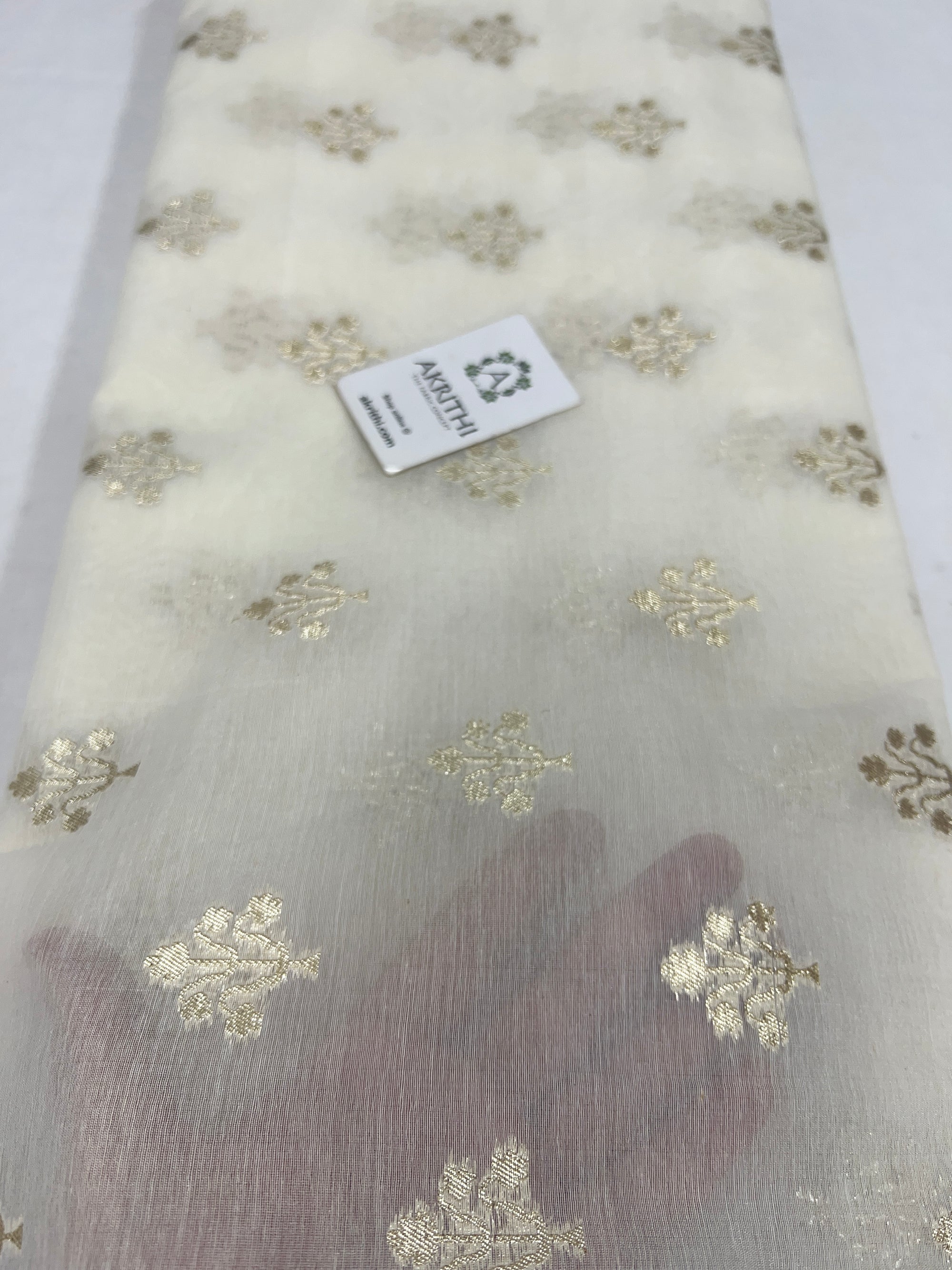 Dyeable banarasi Handloom chanderi lurex fabric