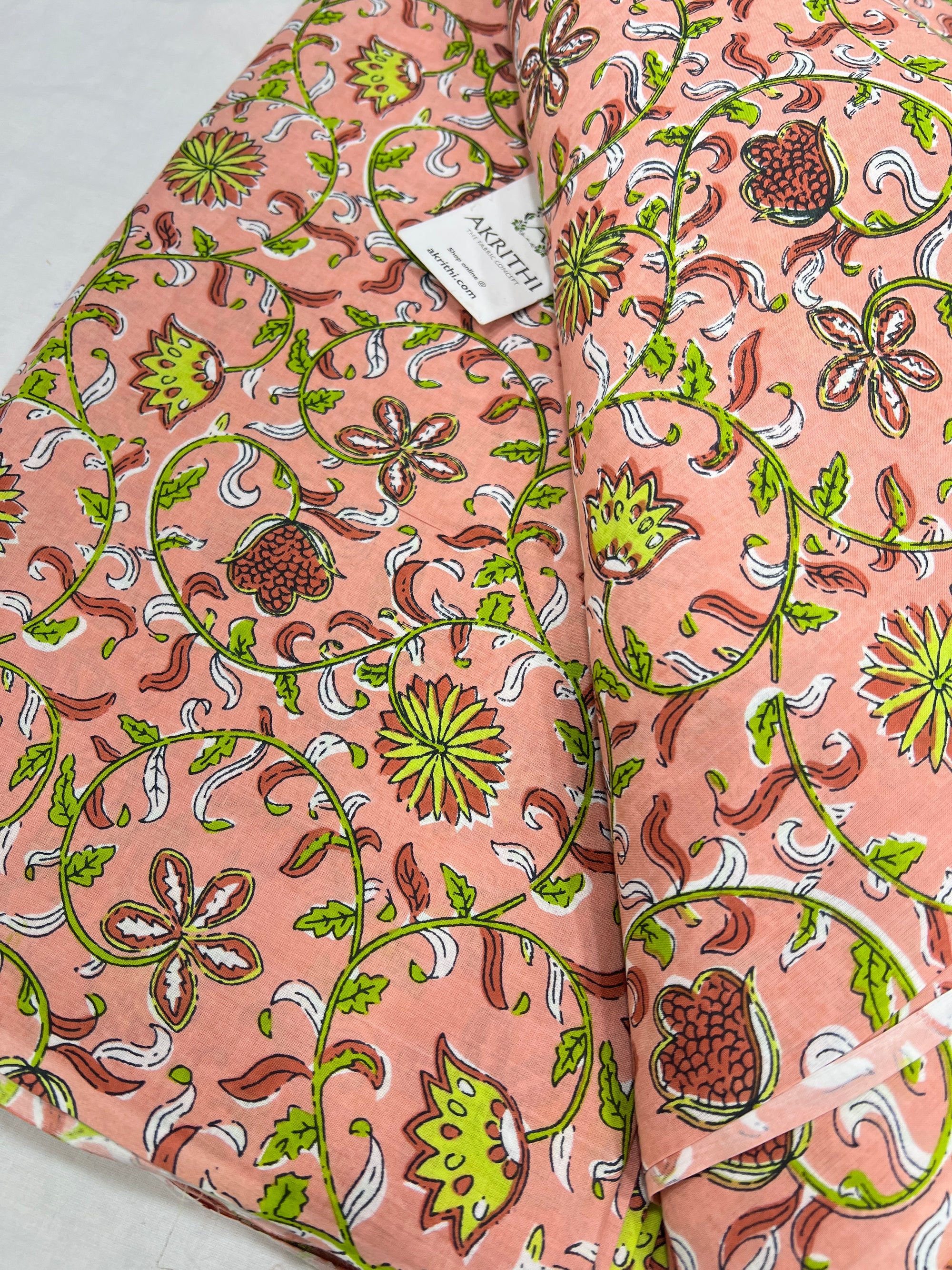 Printed pure cotton fabric