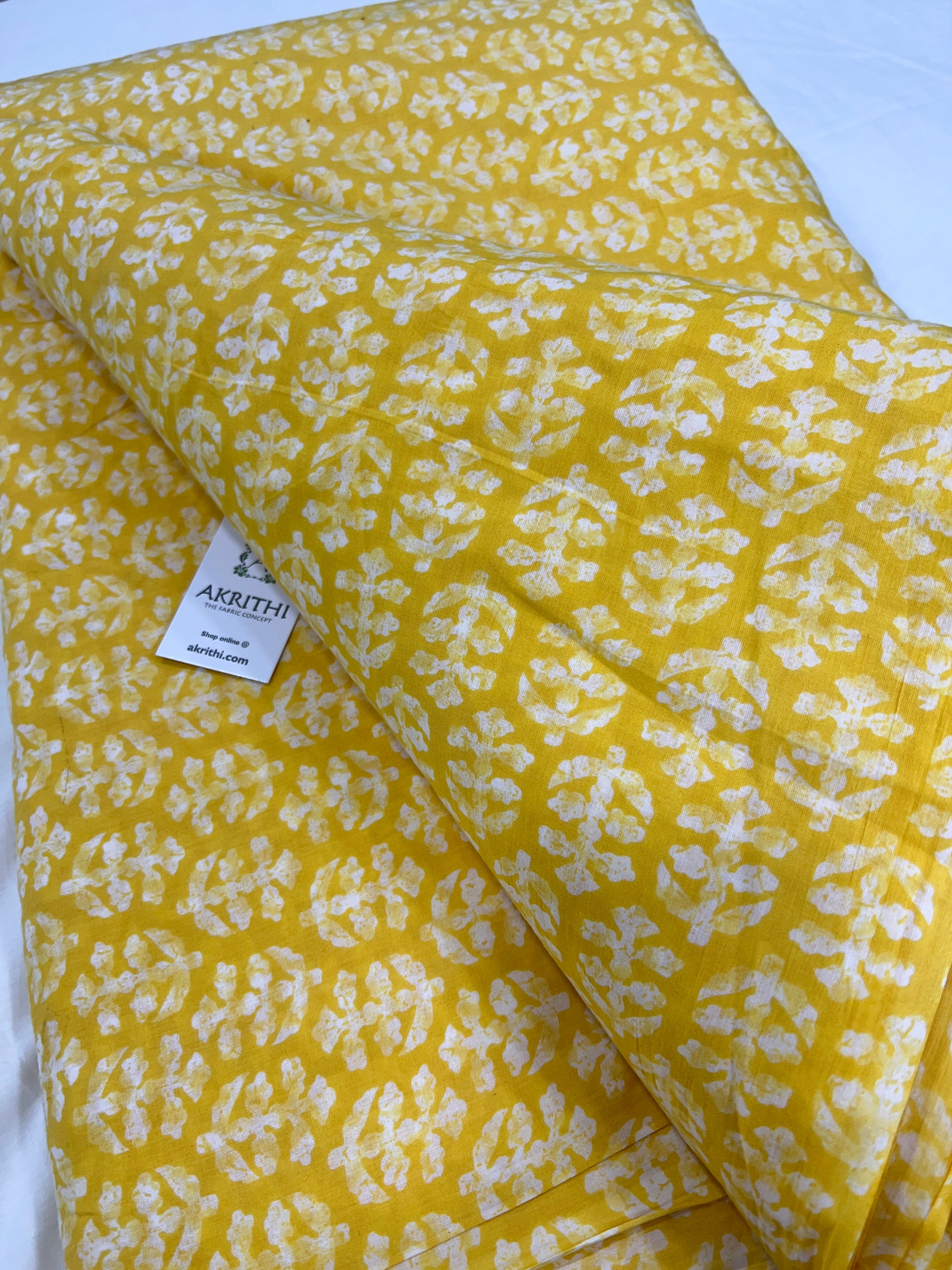 Printed pure cotton fabric