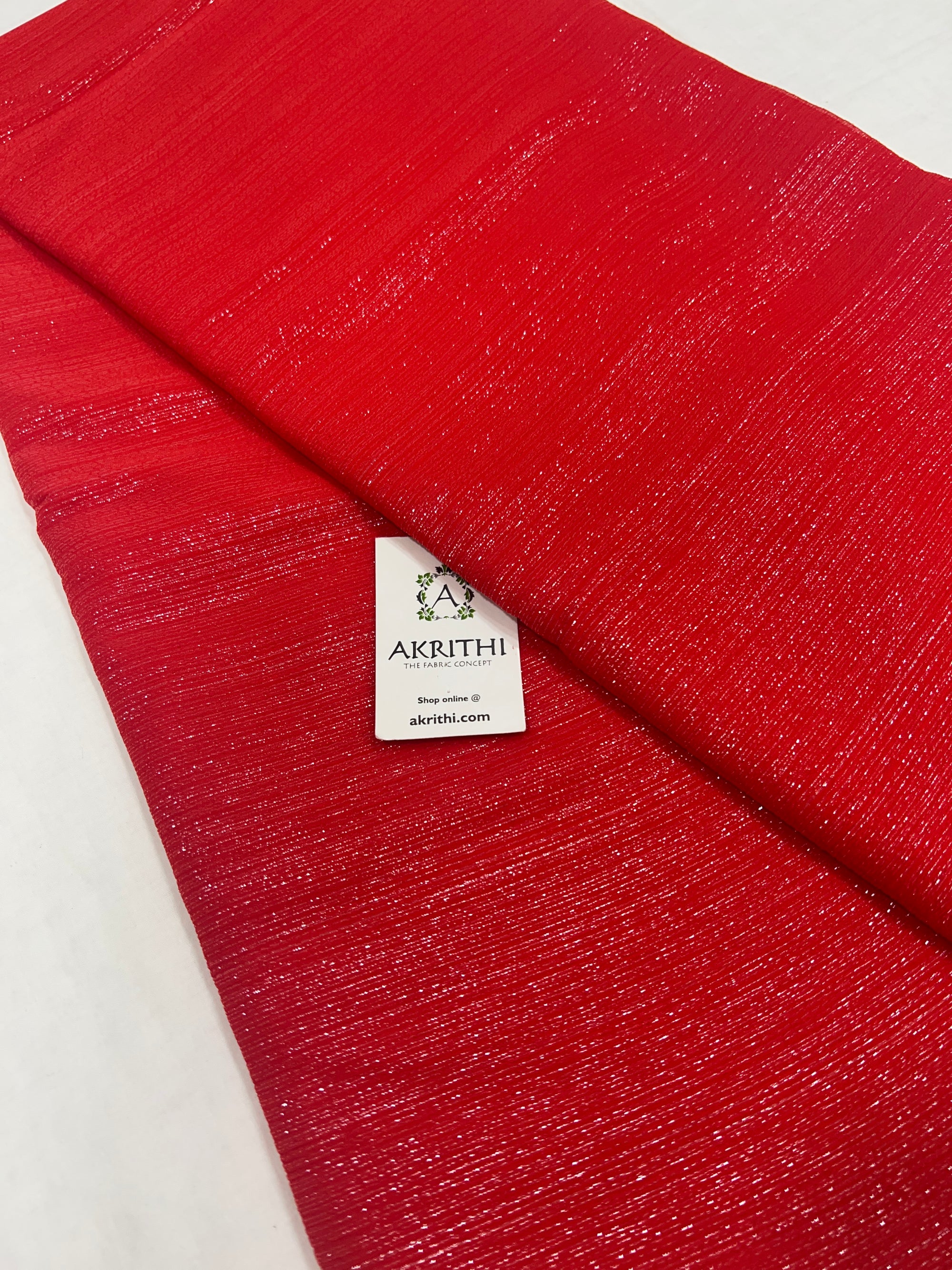 Pure silk chiffon lurex saree