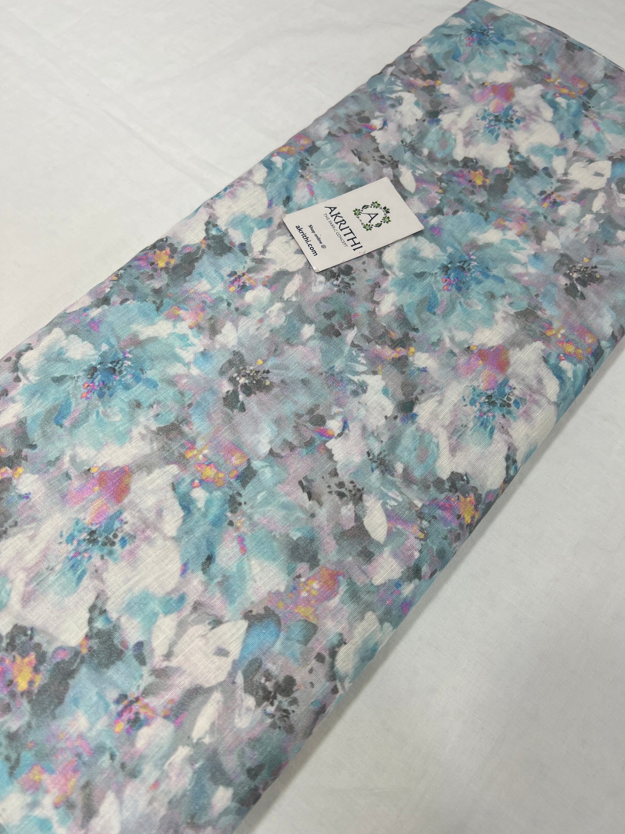 Digital Printed pure linen fabric