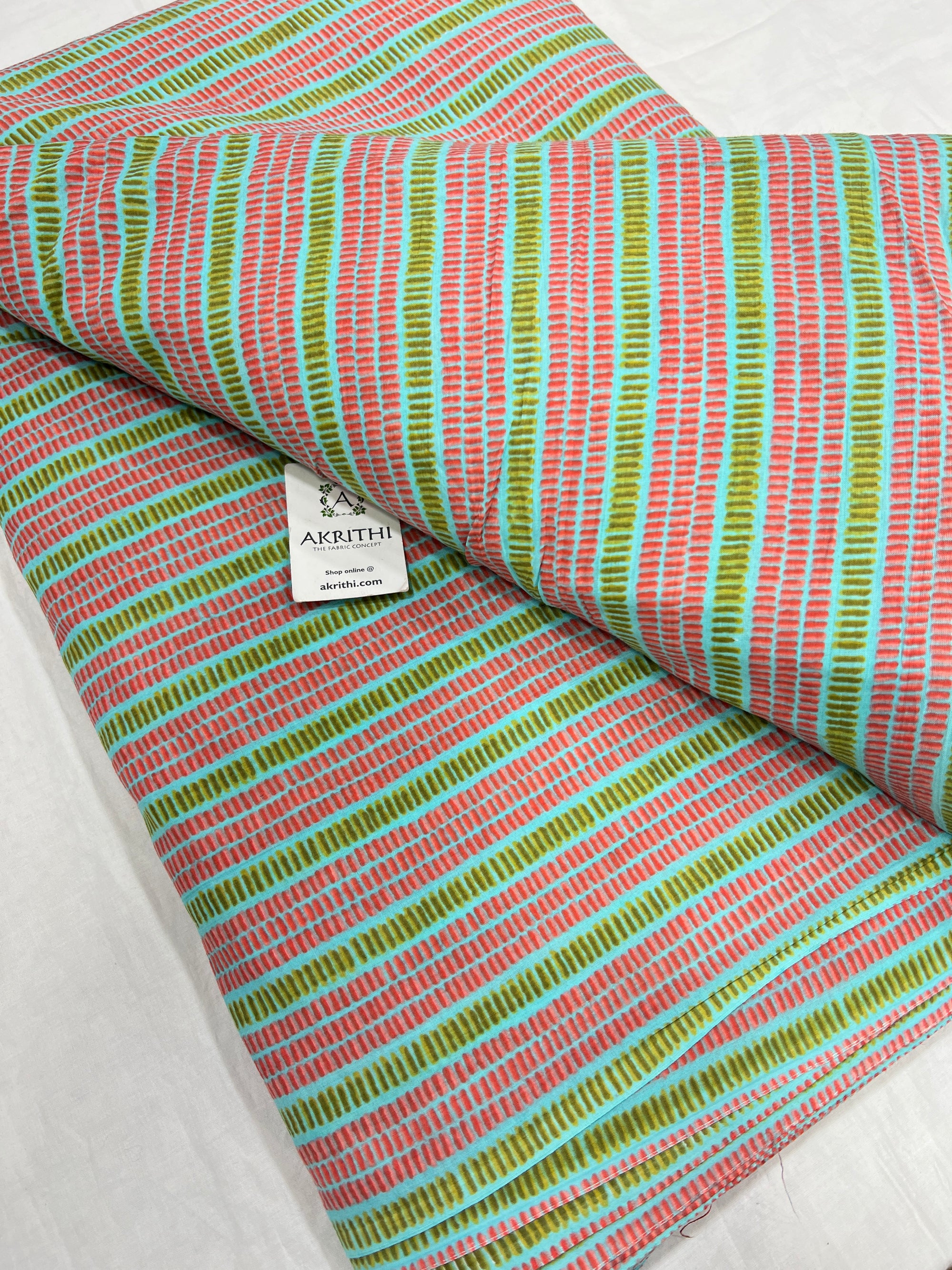 Printed pure cotton fabric