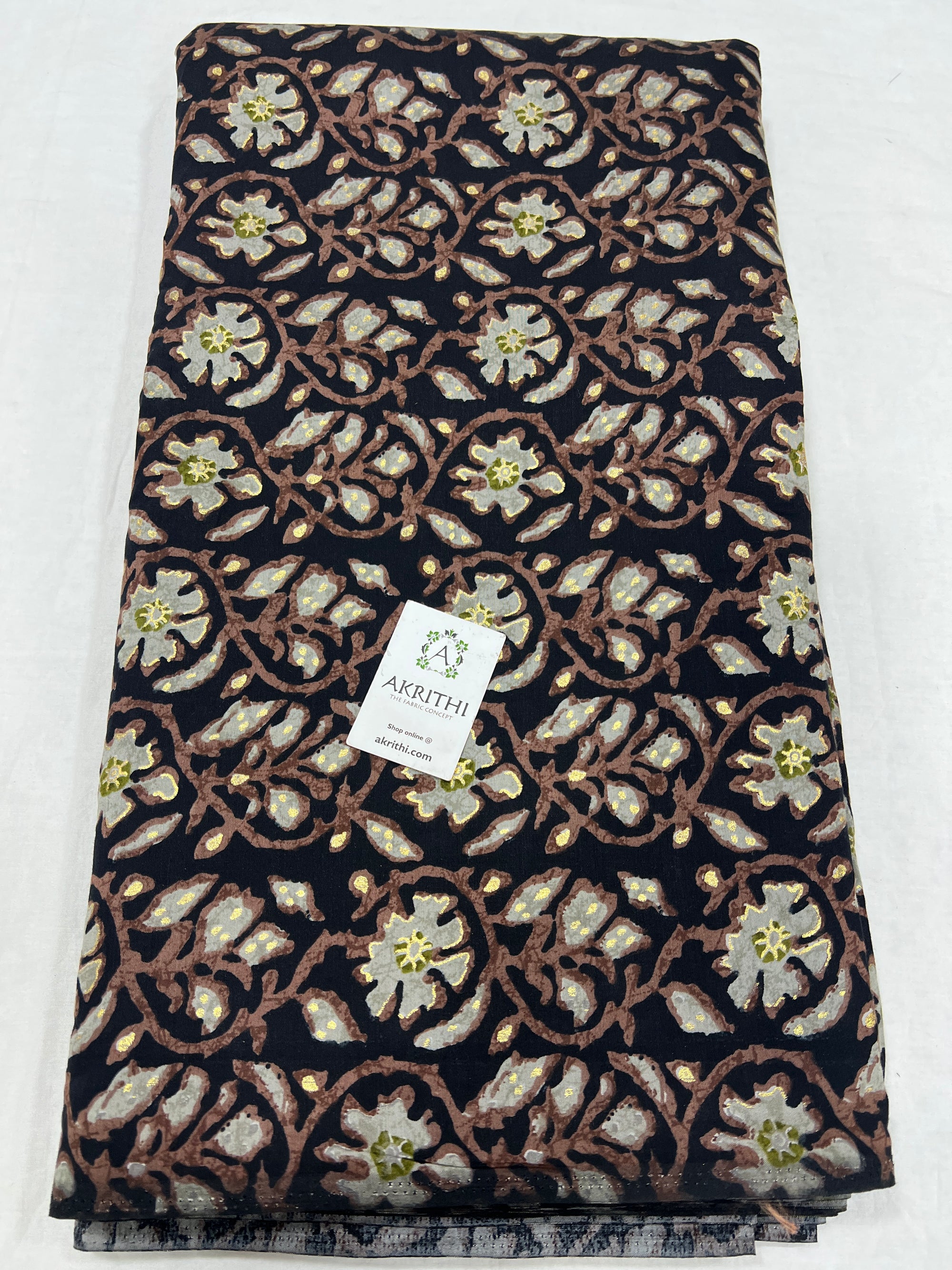 Printed viscose silk fabric