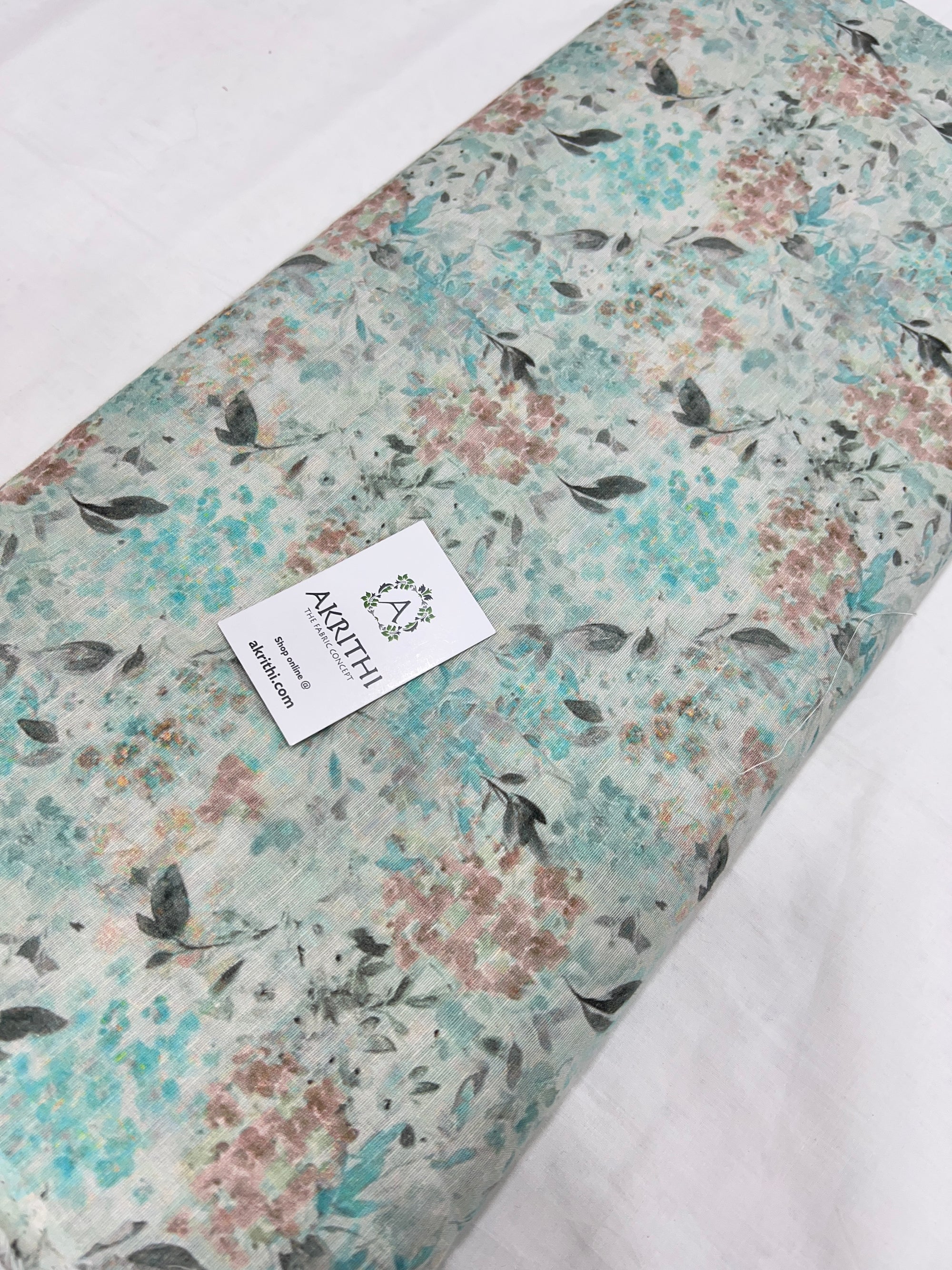 Digital Printed pure linen fabric