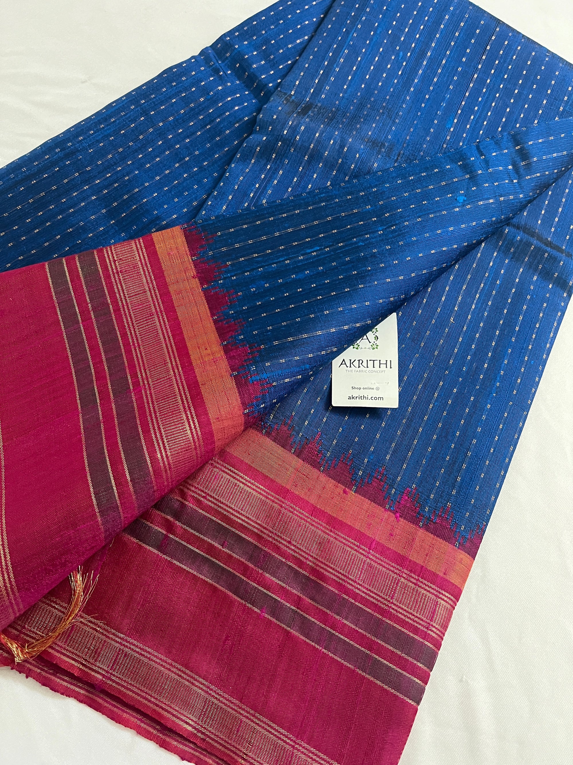 Dupion silk saree