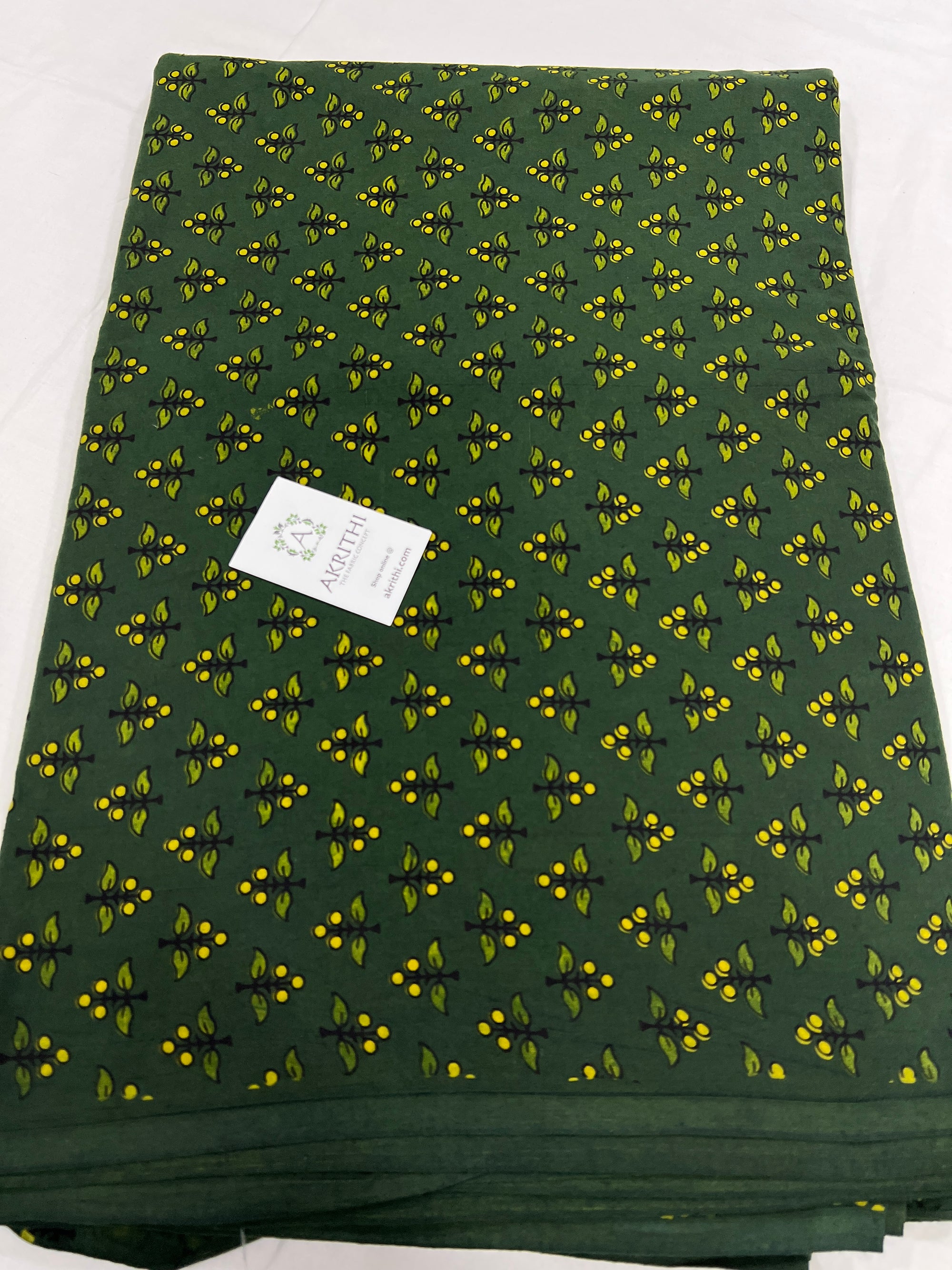 Block Printed pure cotton fabric