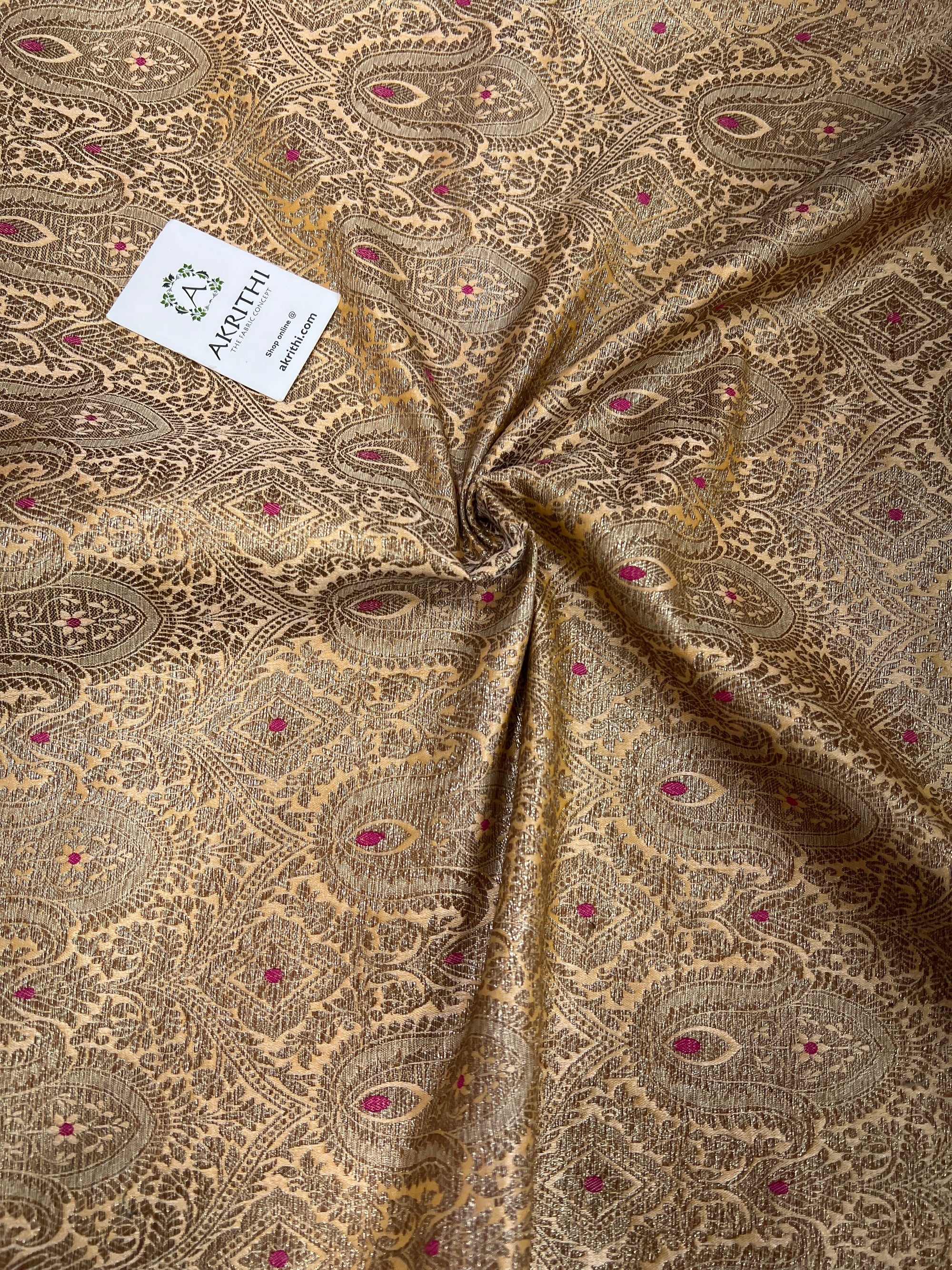 Banarasi brocade fabric antique zari