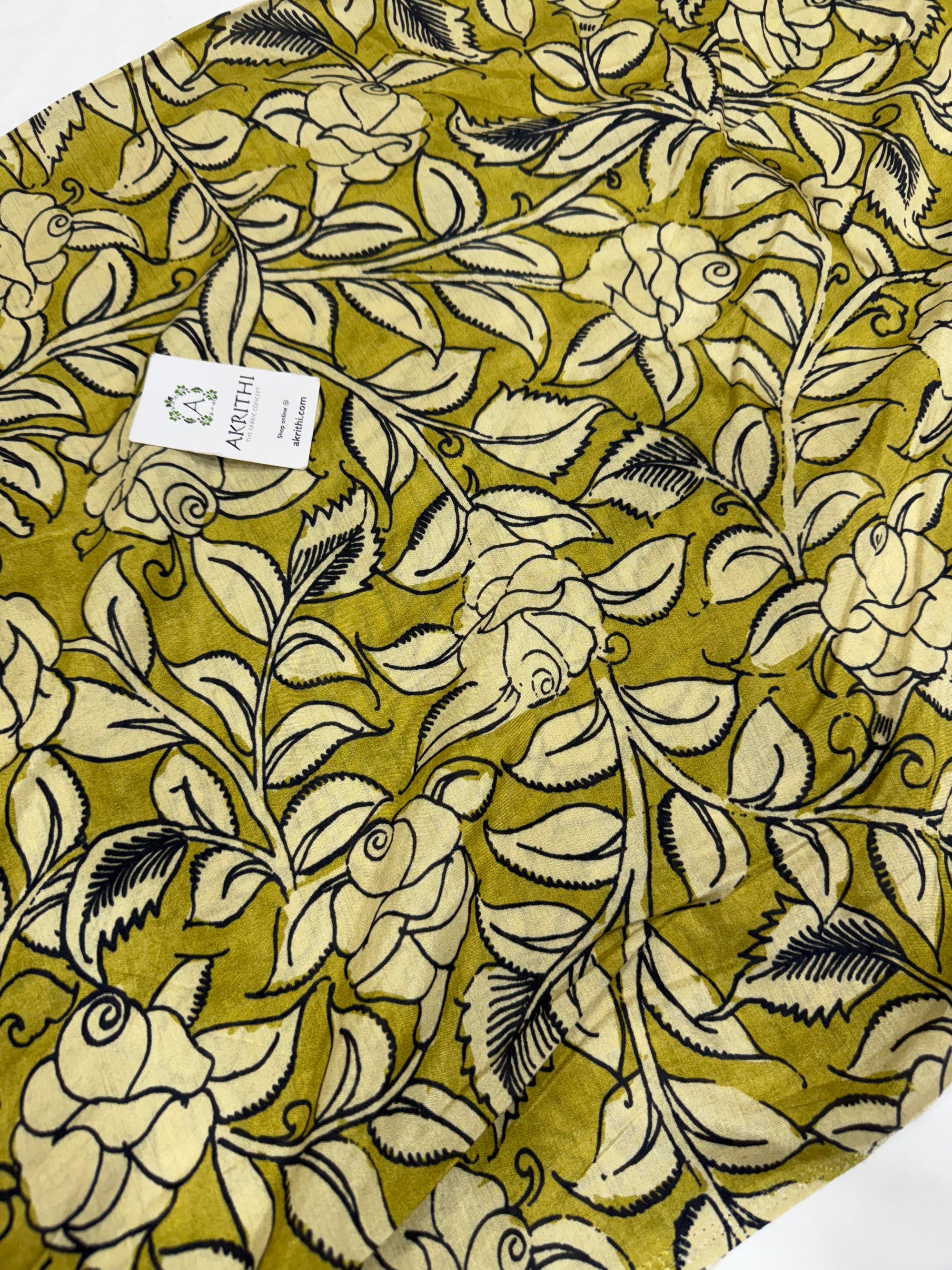 Printed pure muslin fabric