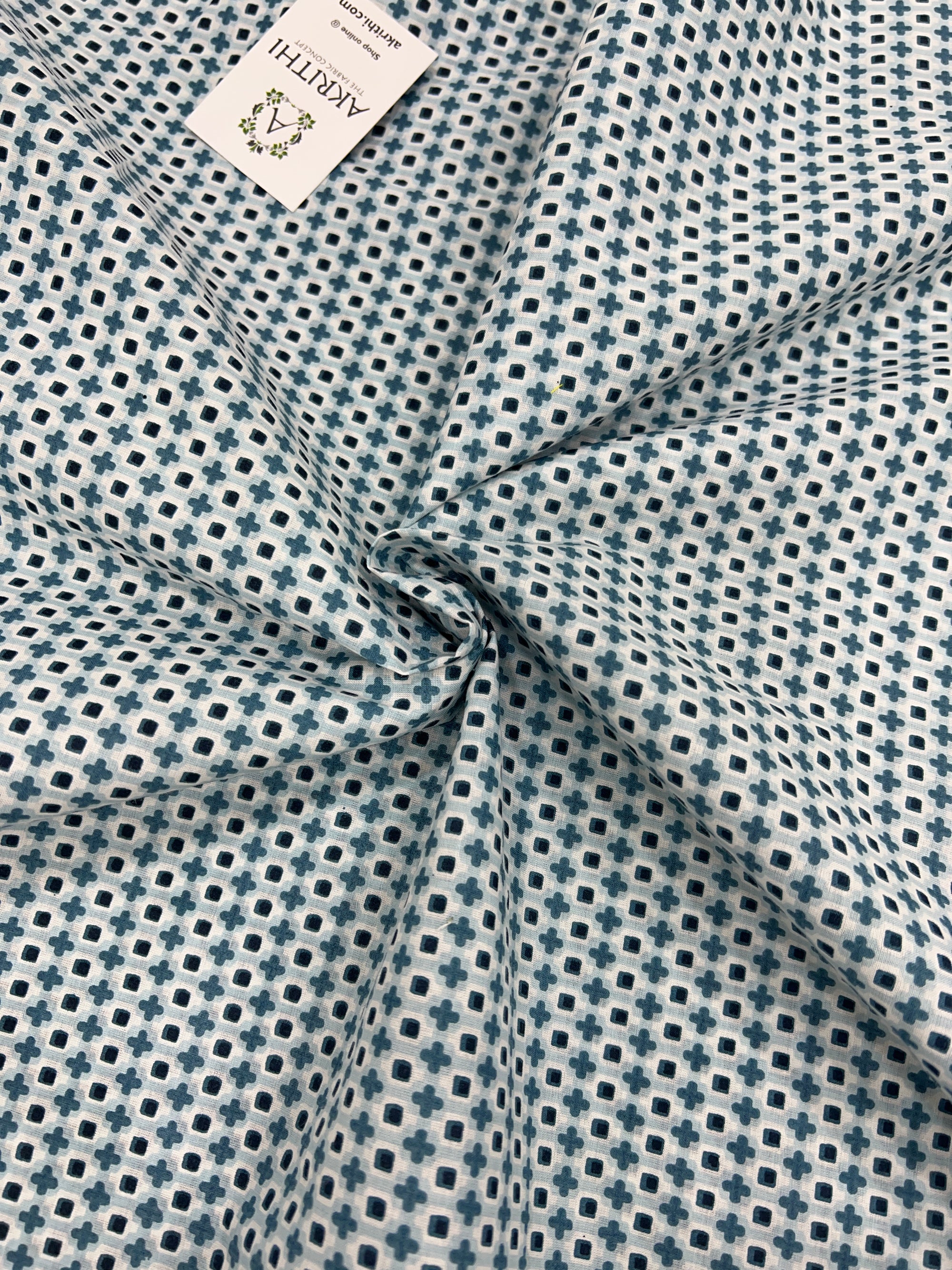 Printed pure cotton fabric
