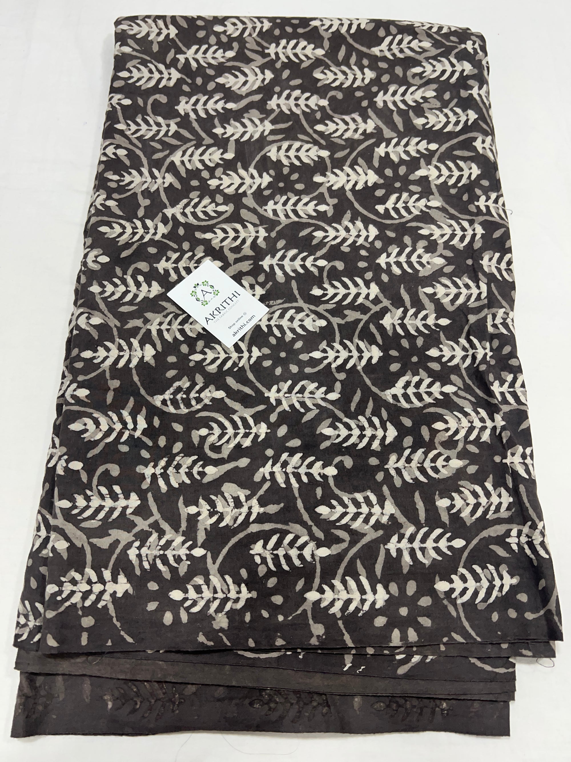 Dabu block Printed pure cotton fabric