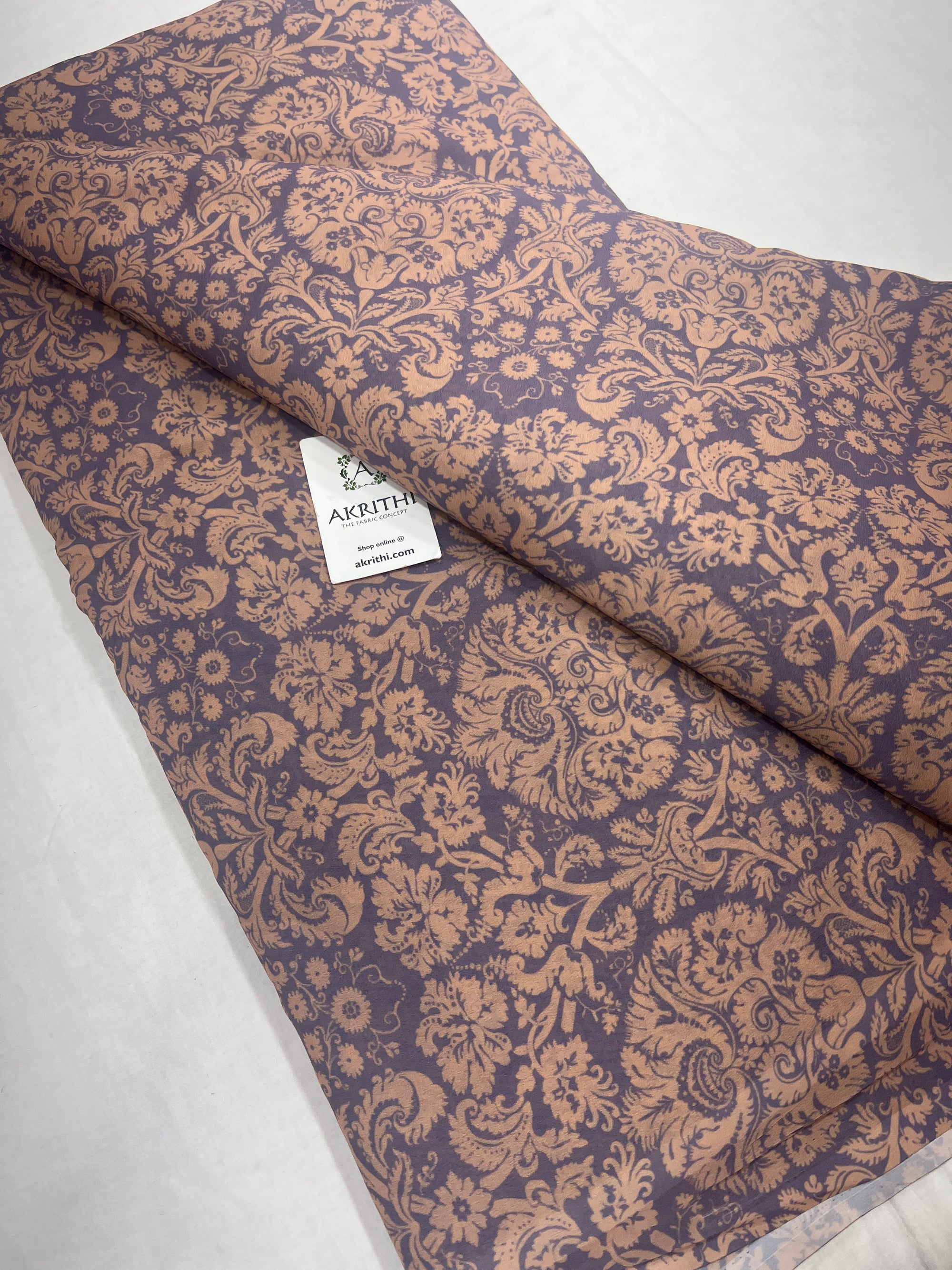 Digital floral printed georgette fabric