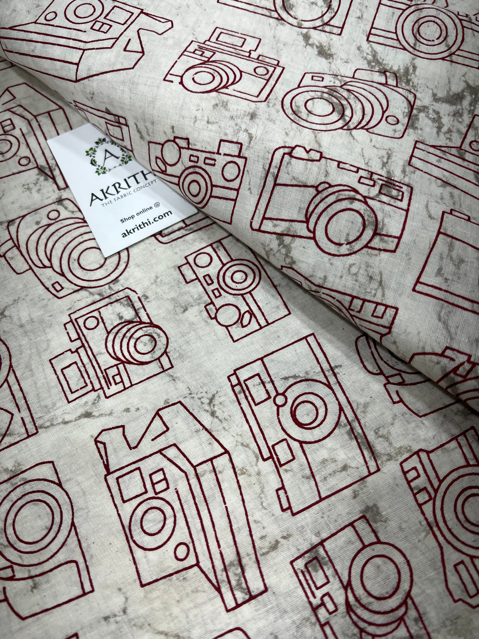 Dabu Printed pure cotton fabric