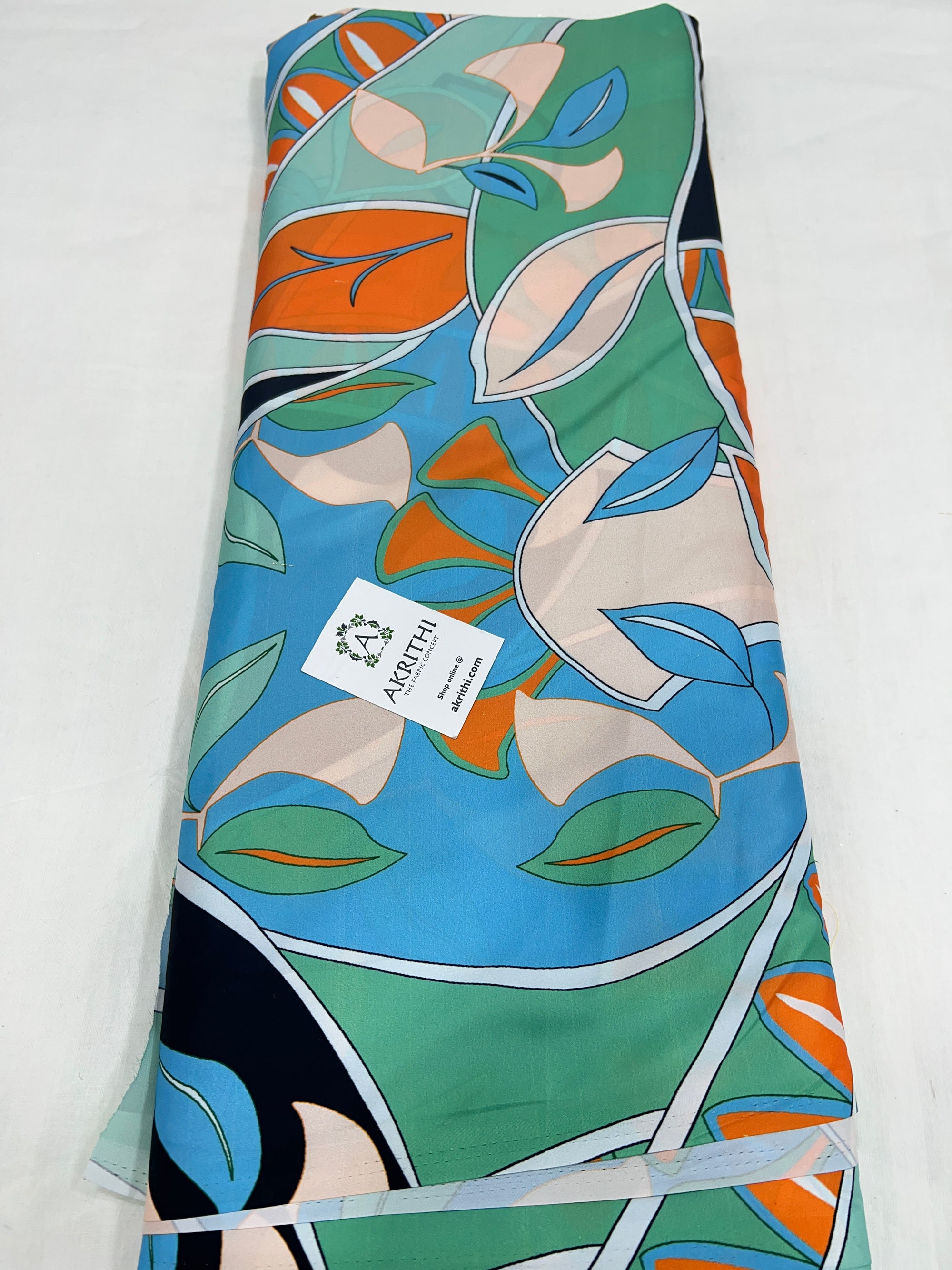 Digital printed modal satin fabric