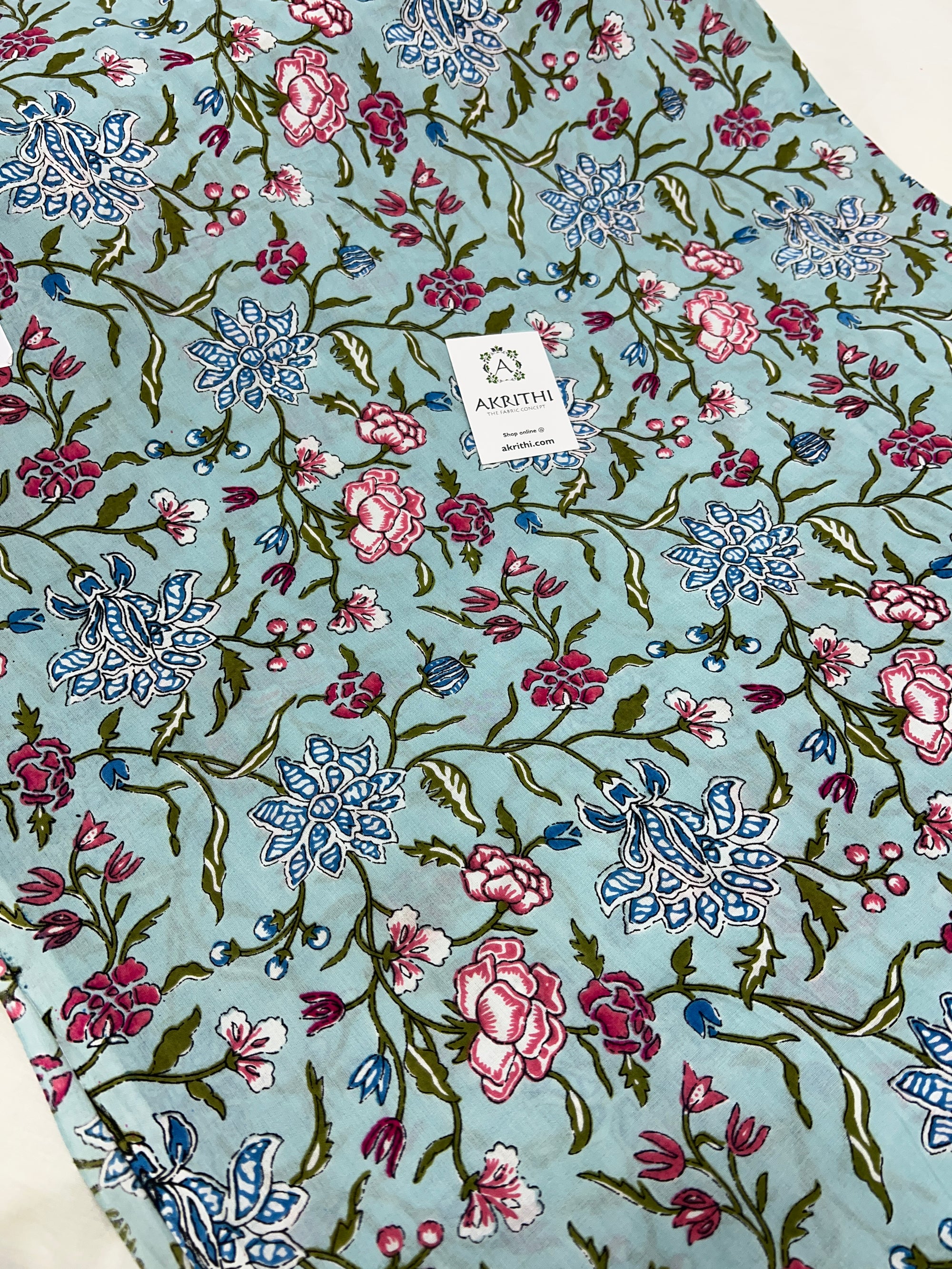 Printed pure cotton fabric