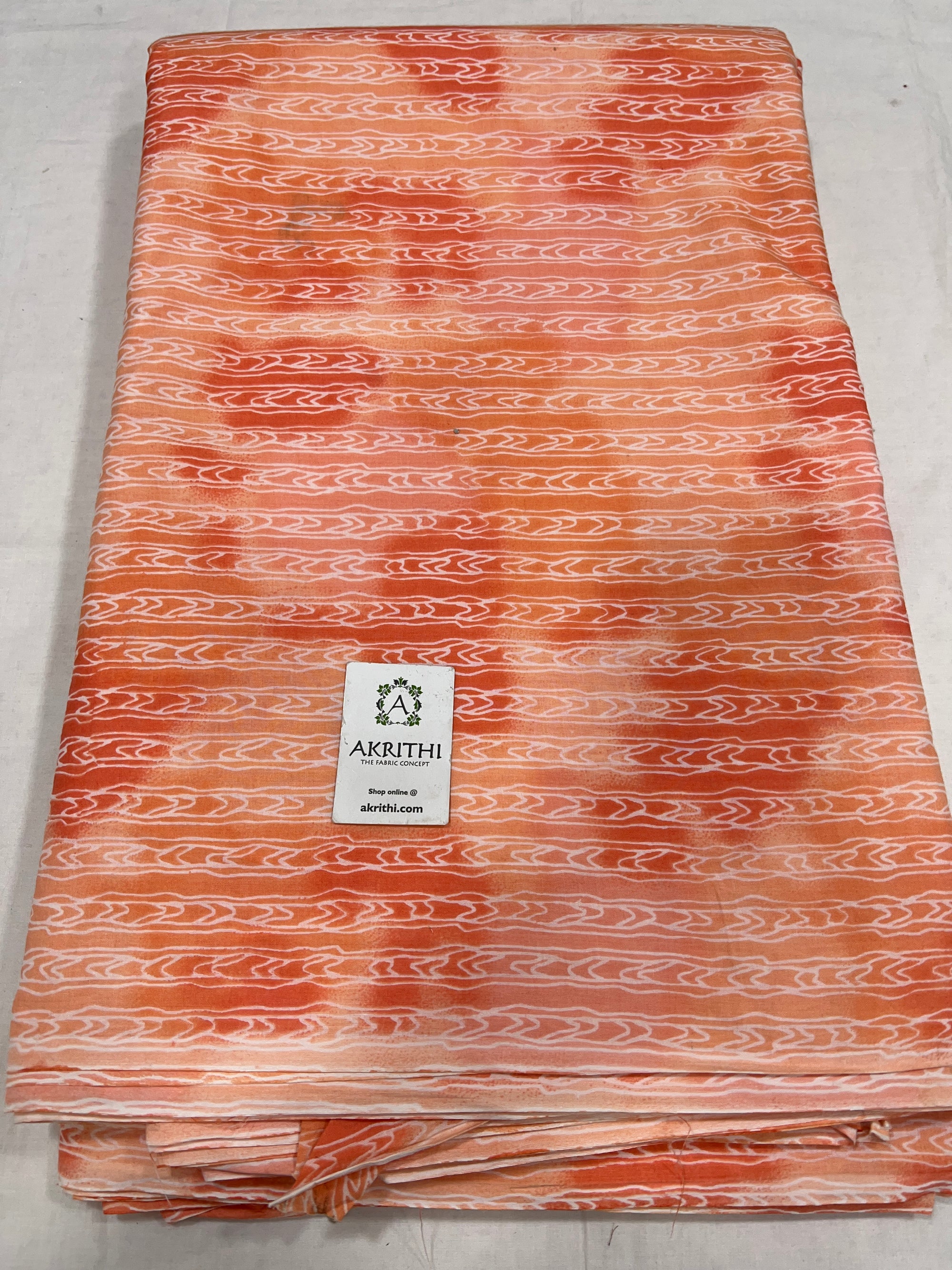 Printed pure cotton fabric