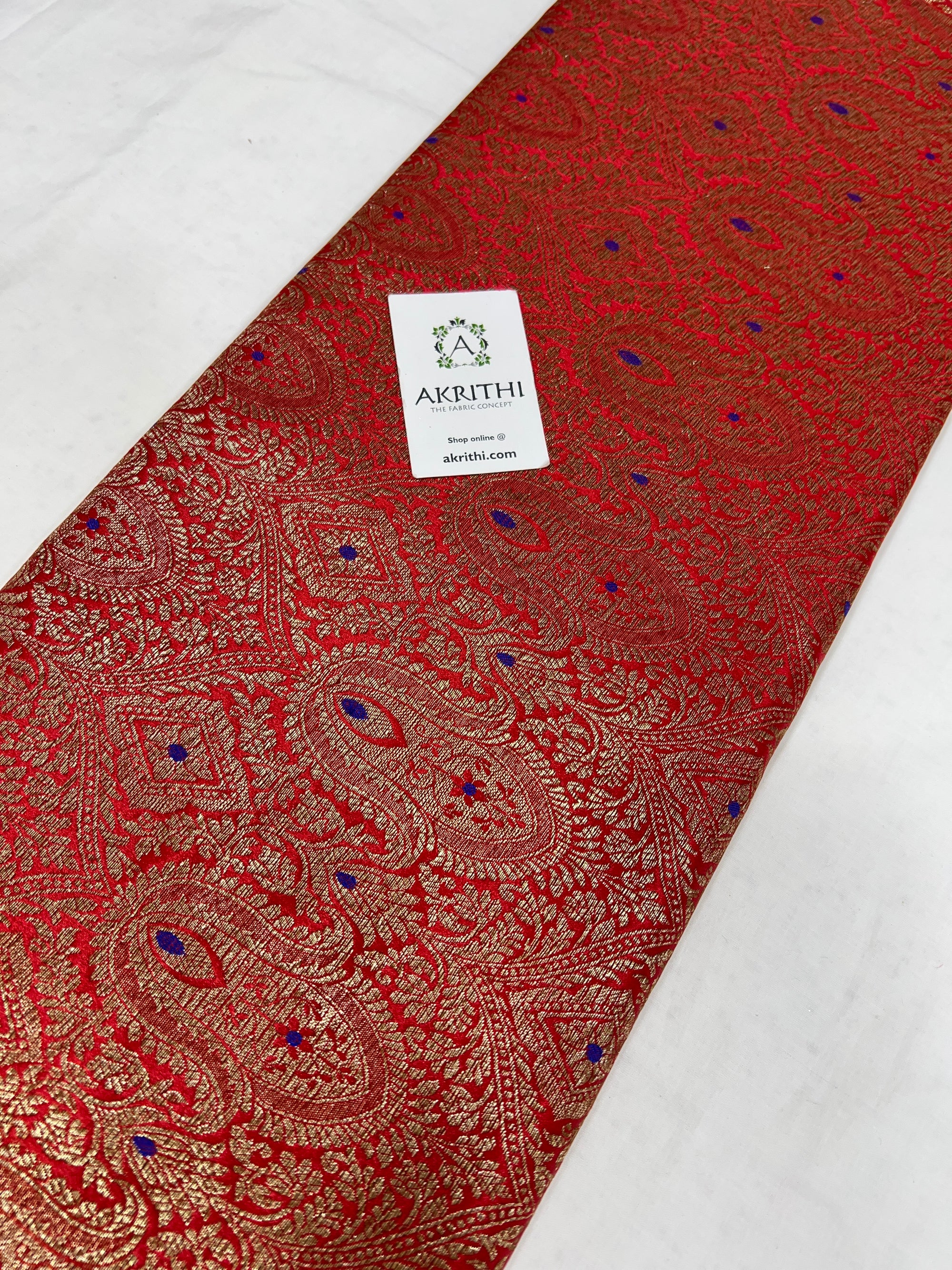 Banarasi brocade fabric antique zari