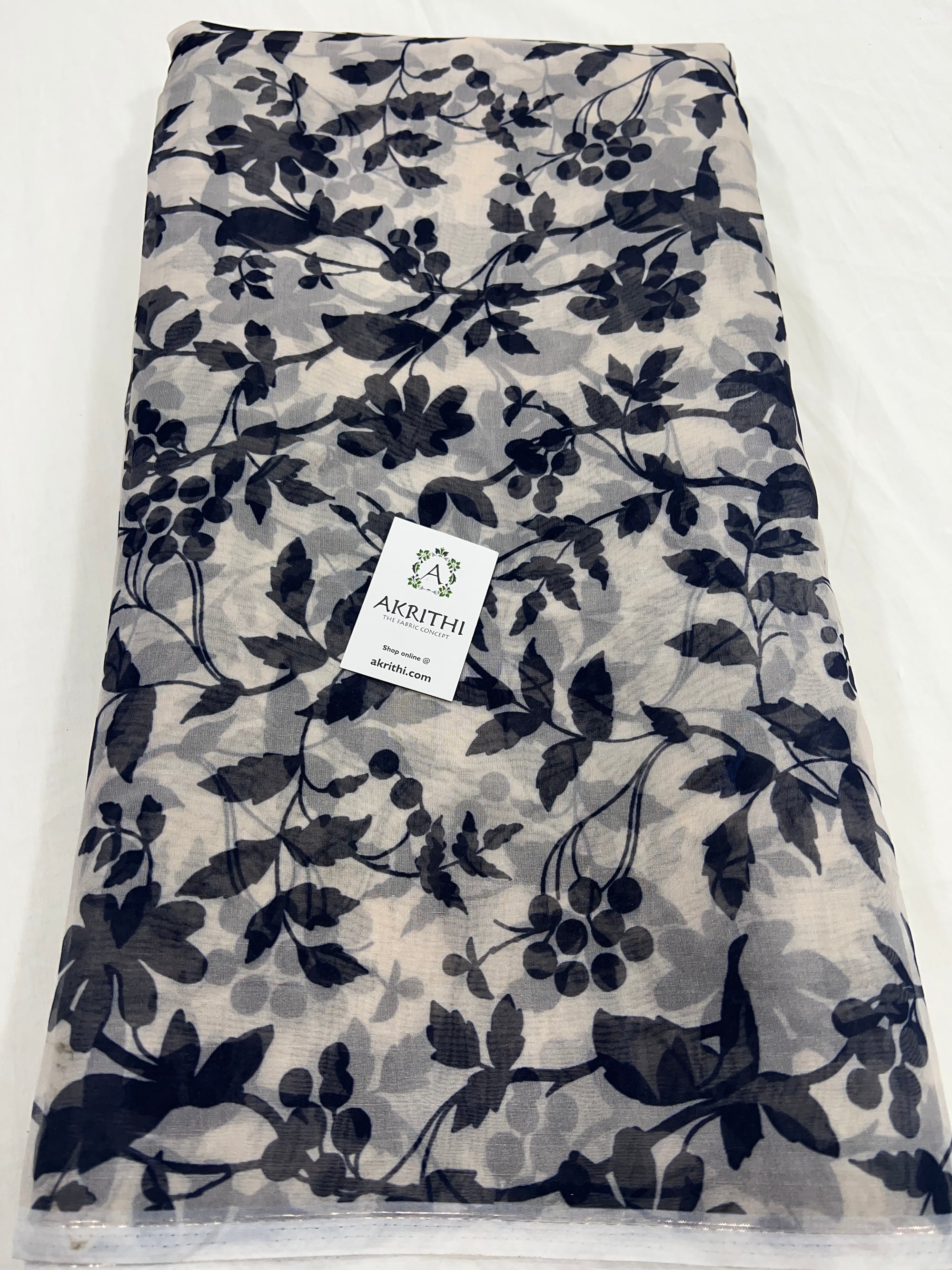Printed organza fabric