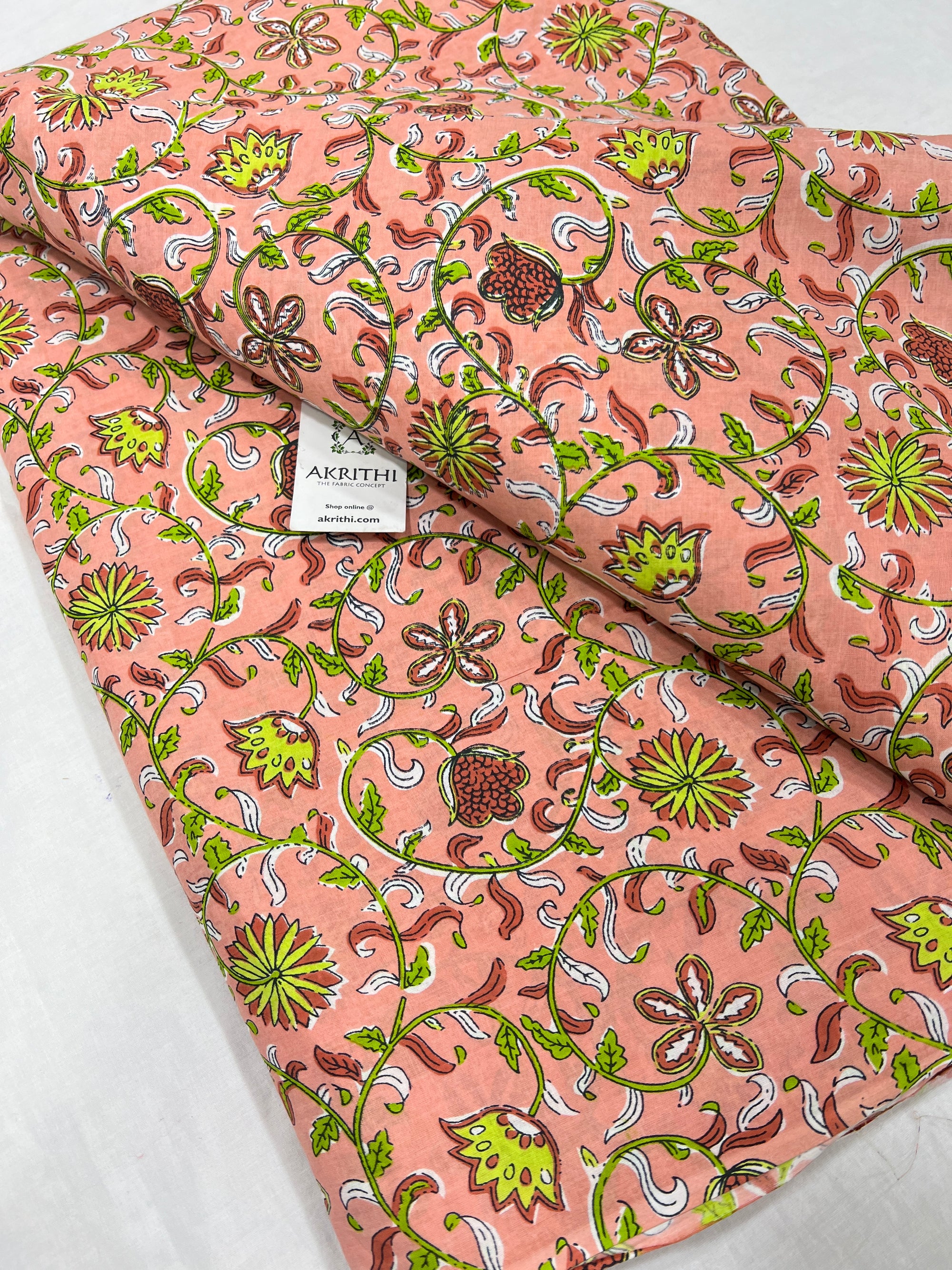 Printed pure cotton fabric