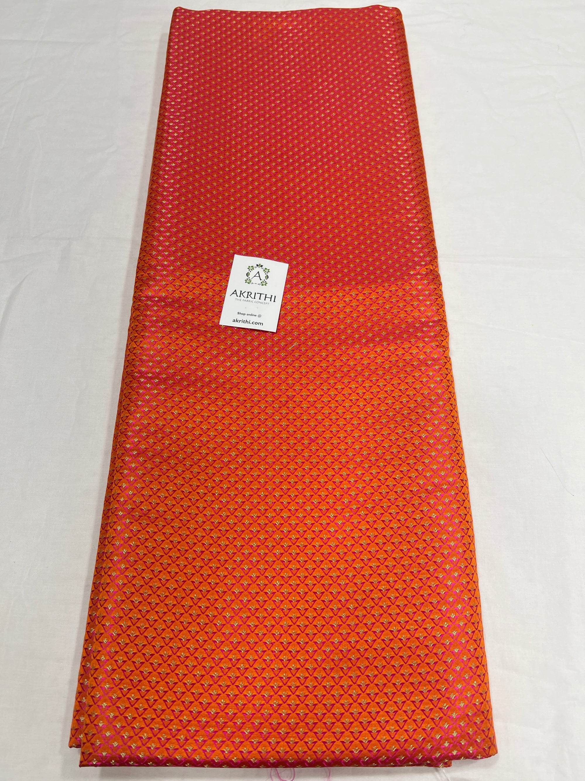 Pure Banarasi brocade fabric 60 CM CUT