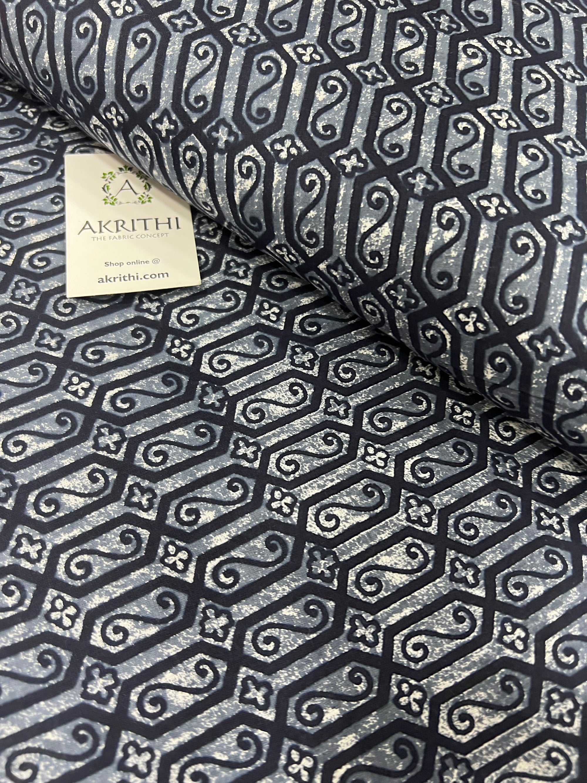 Printed pure cotton fabric