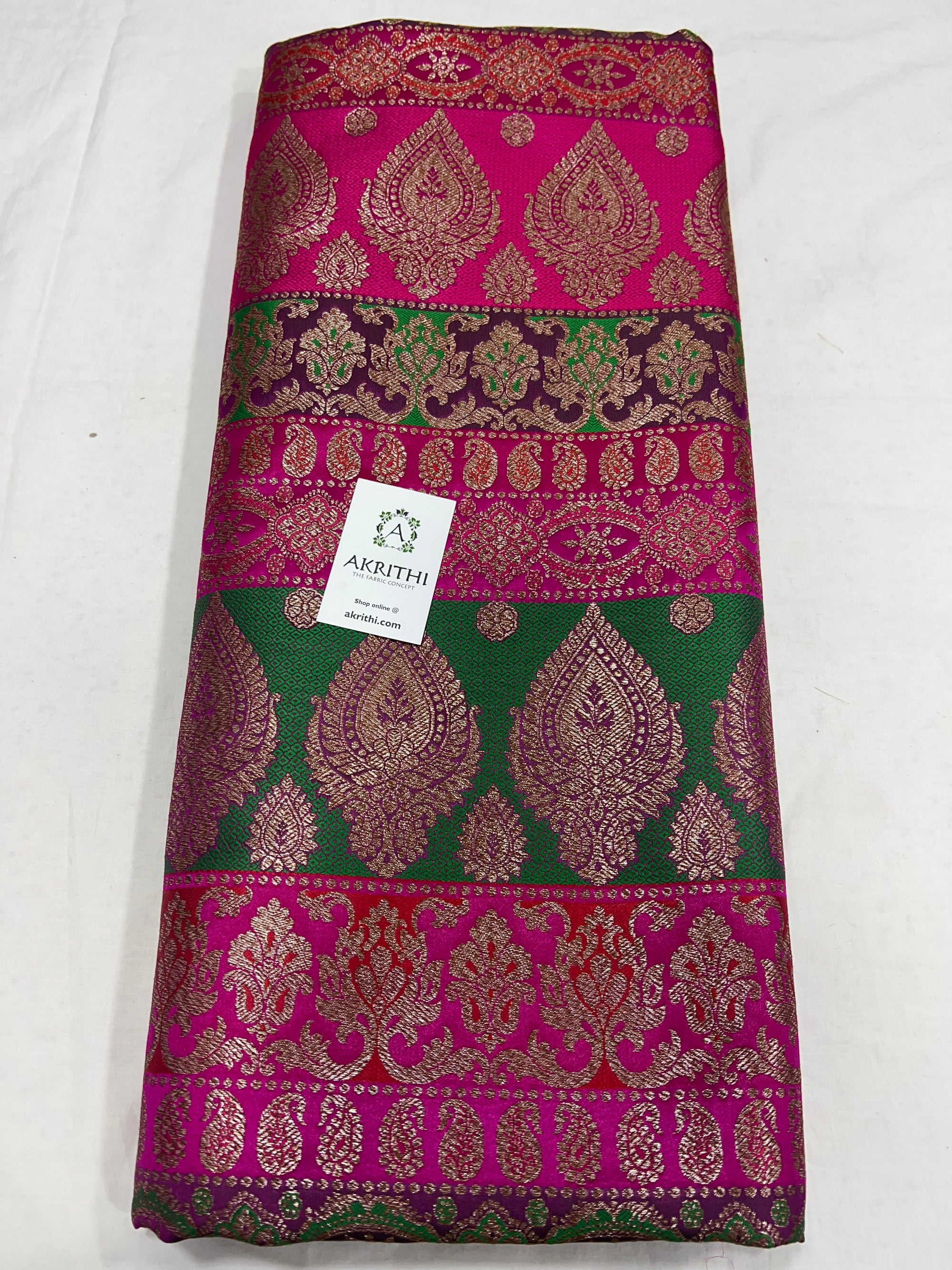 Pure Banarasi brocade fabric