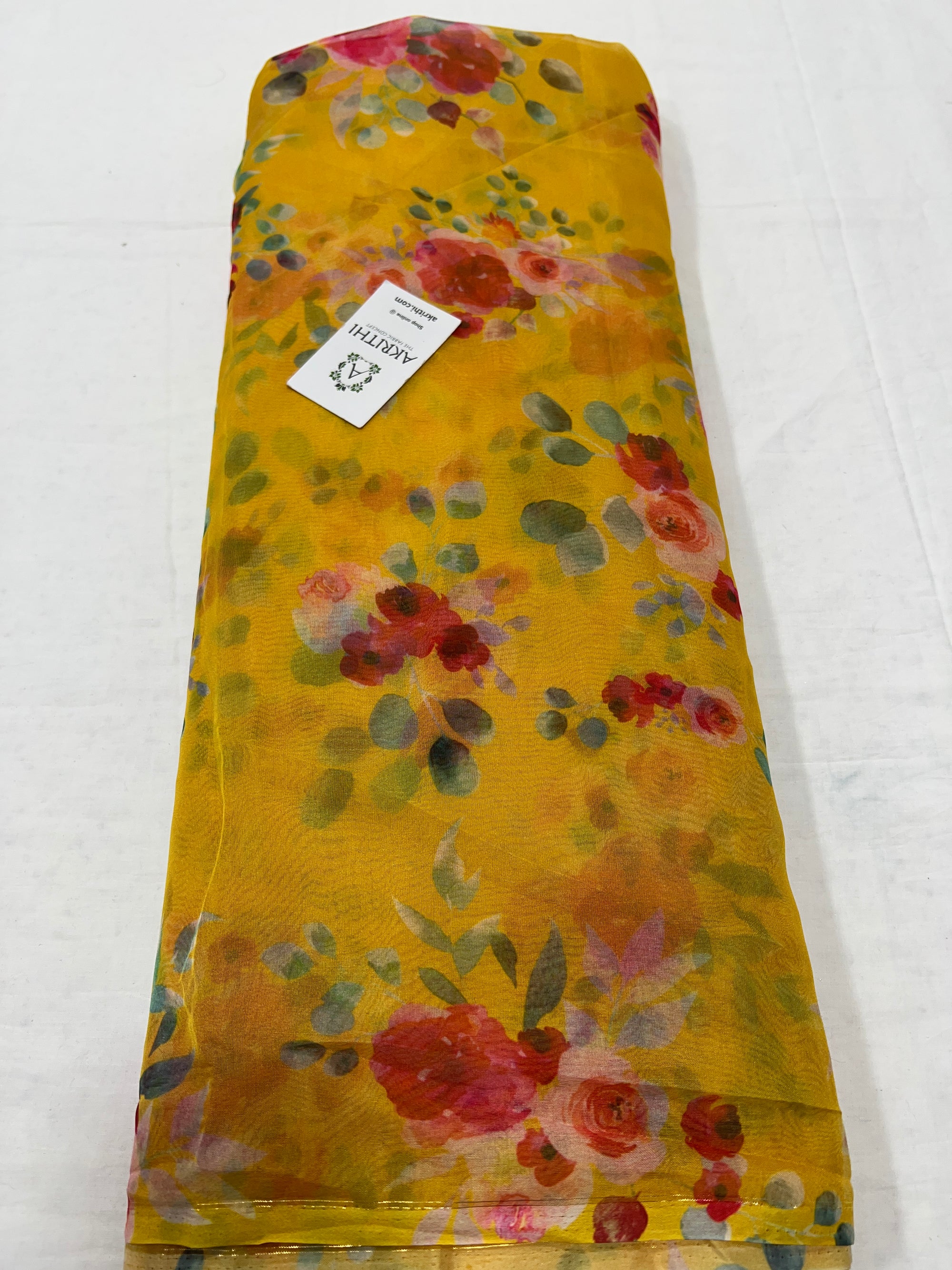 Printed organza fabric