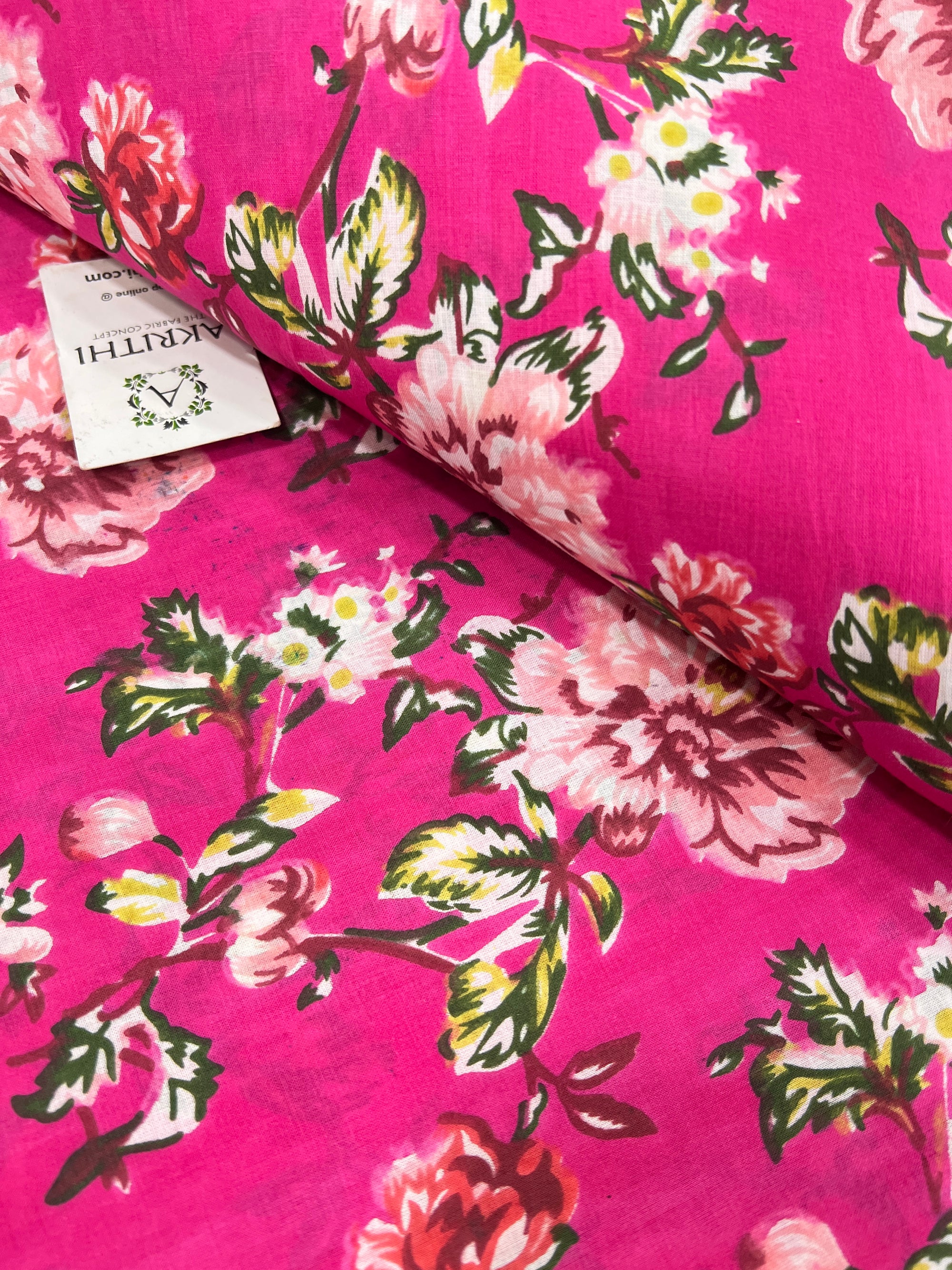 Printed pure cotton fabric