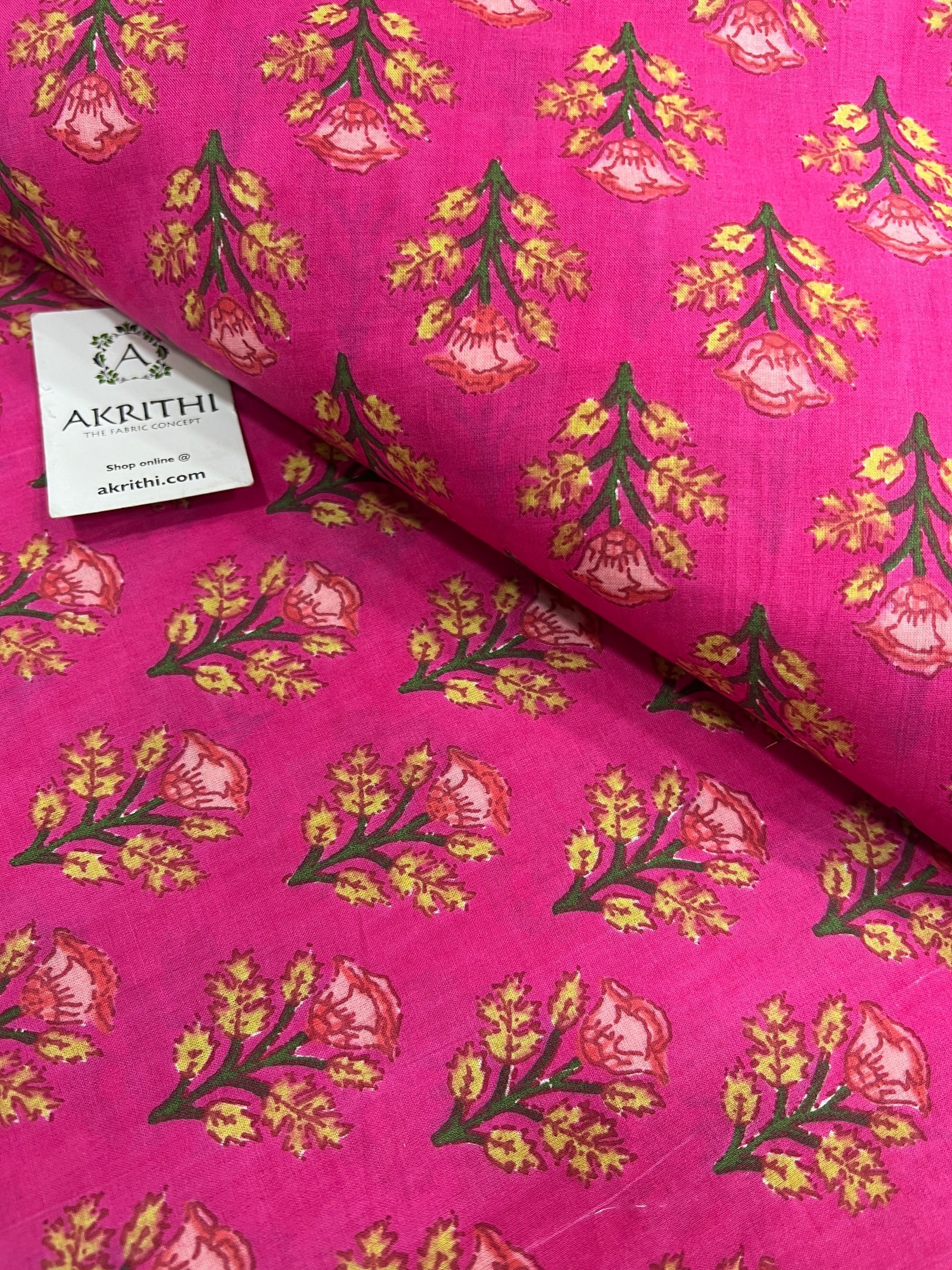 Printed pure cotton fabric