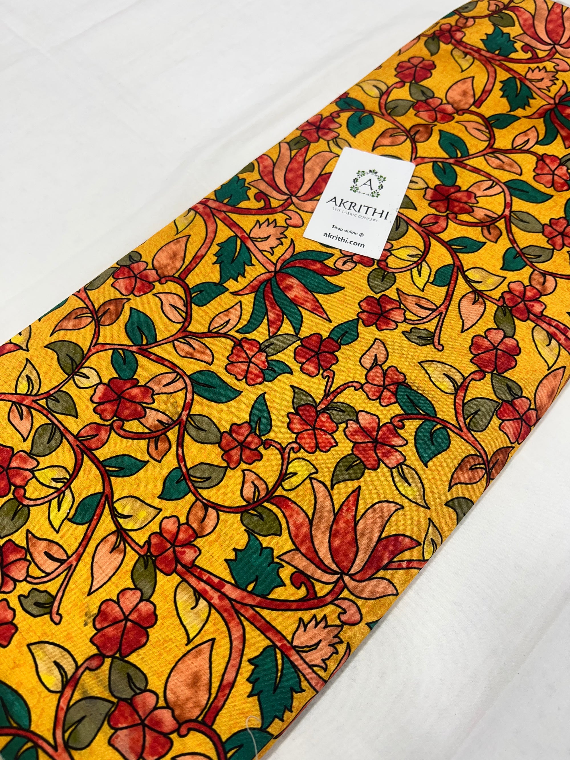 Printed viscose silk fabric