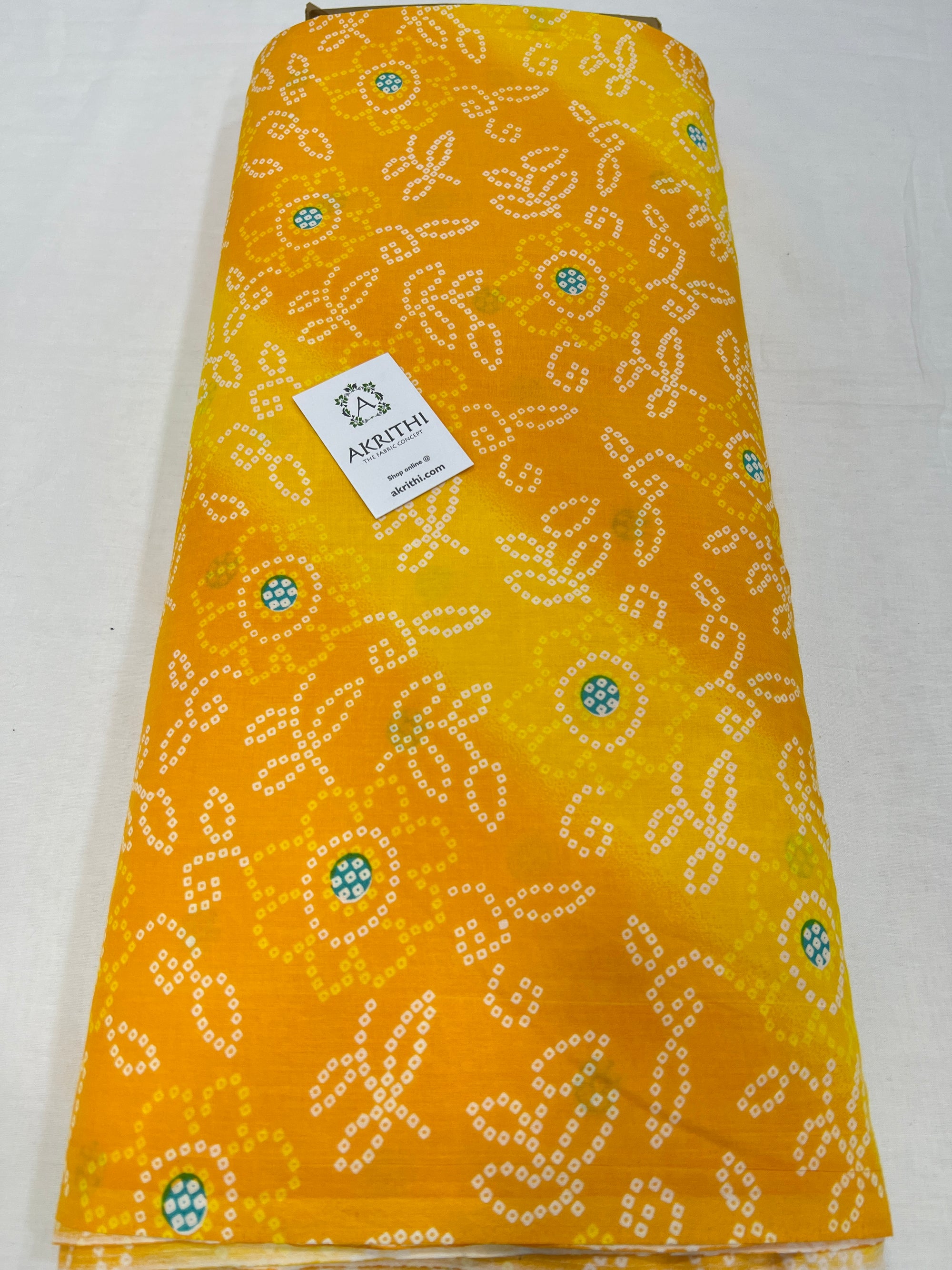 Printed pure cotton fabric