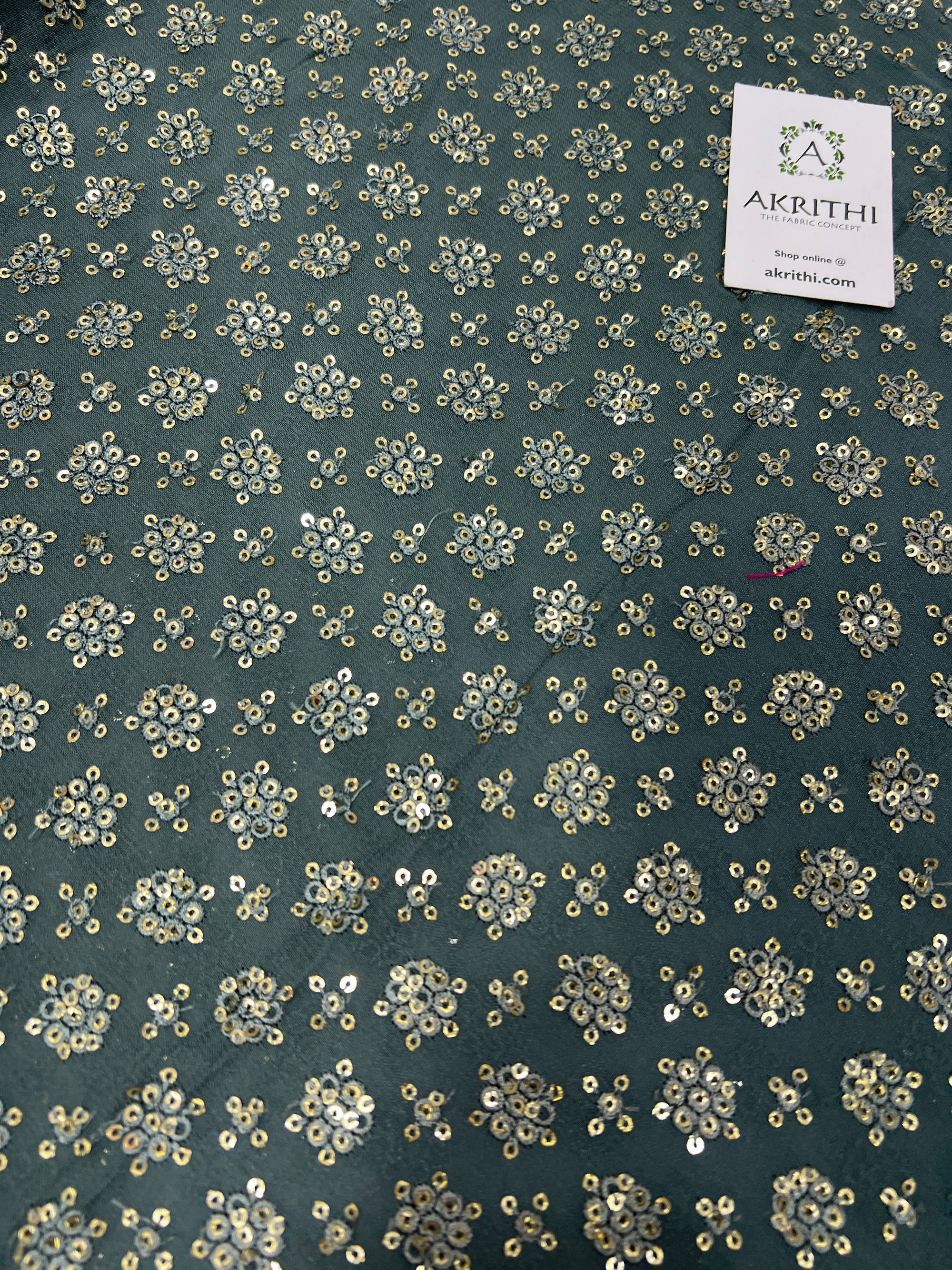 Embroidered on pure georgette fabric