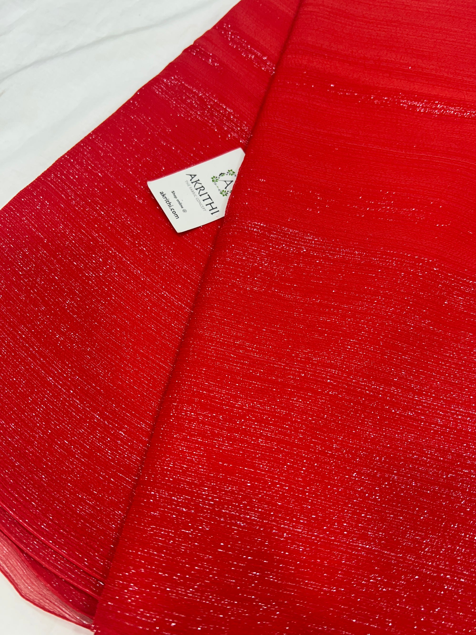 Pure silk chiffon lurex saree
