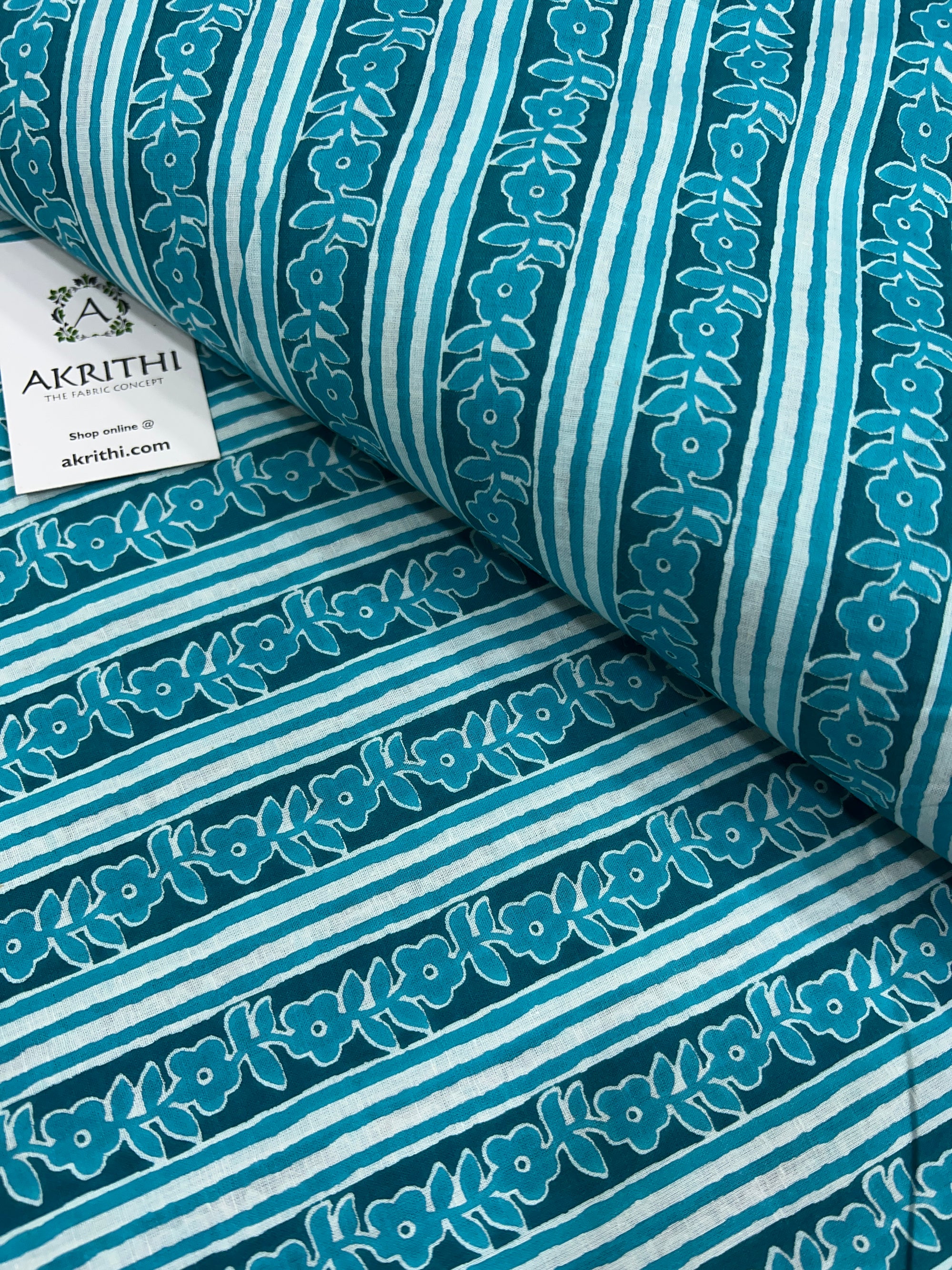 Printed pure cotton fabric
