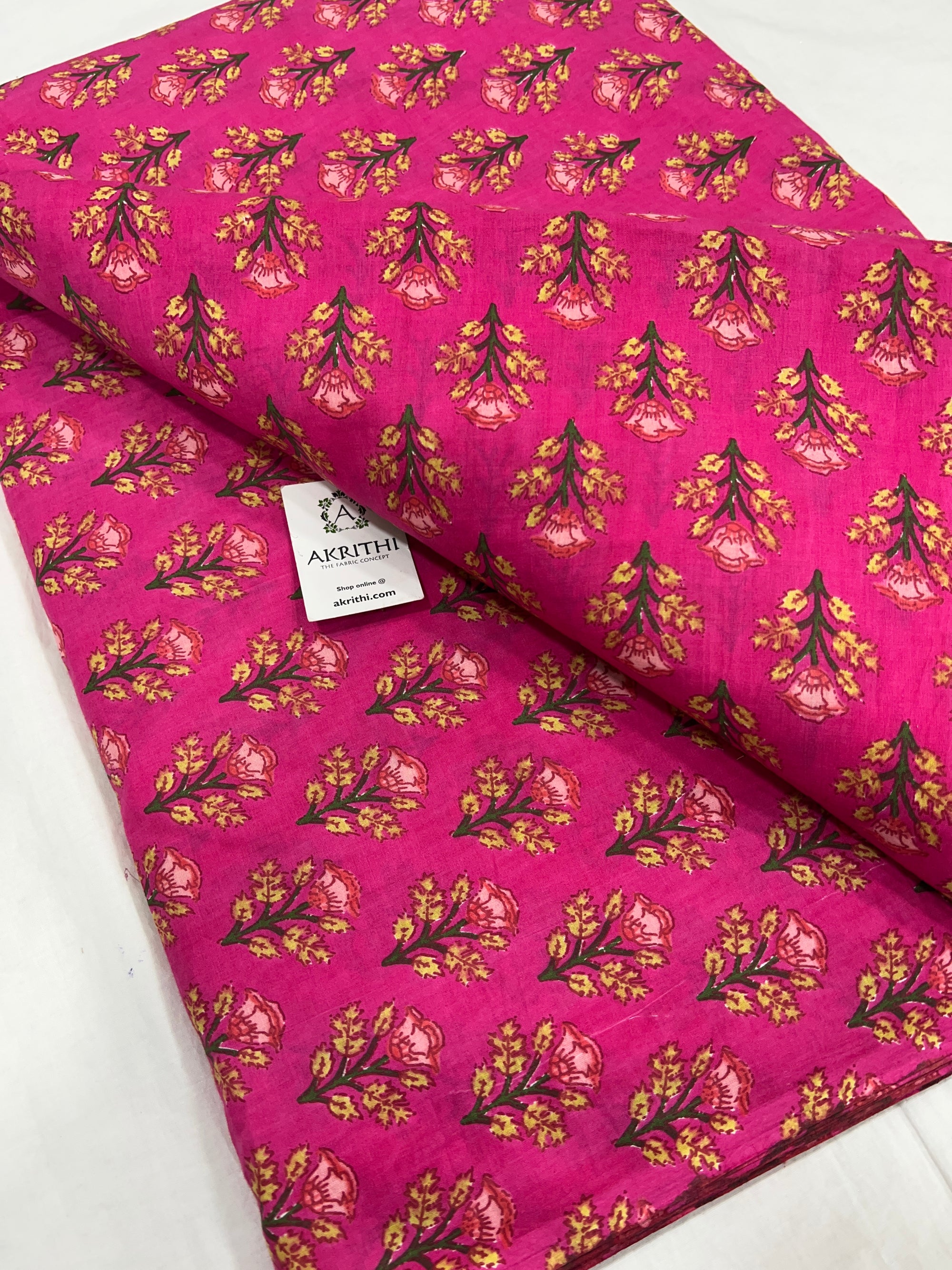 Printed pure cotton fabric