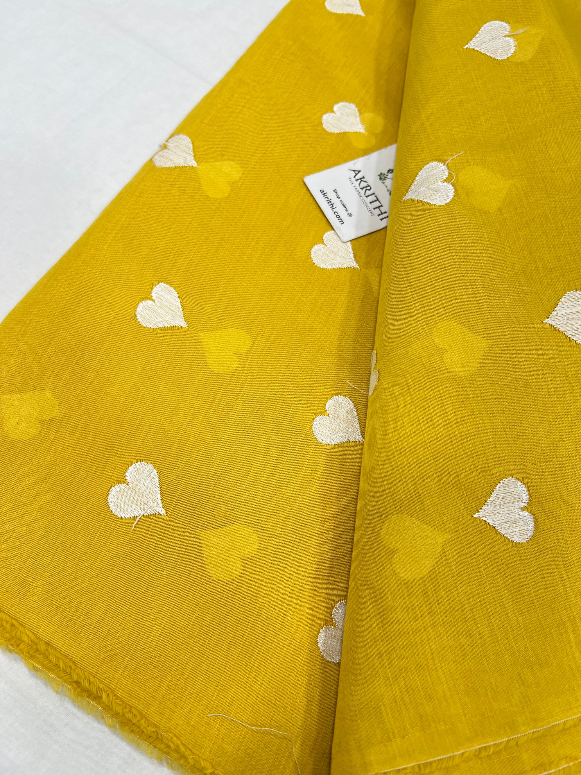 CHANDERI EMBROIDERED FABRIC