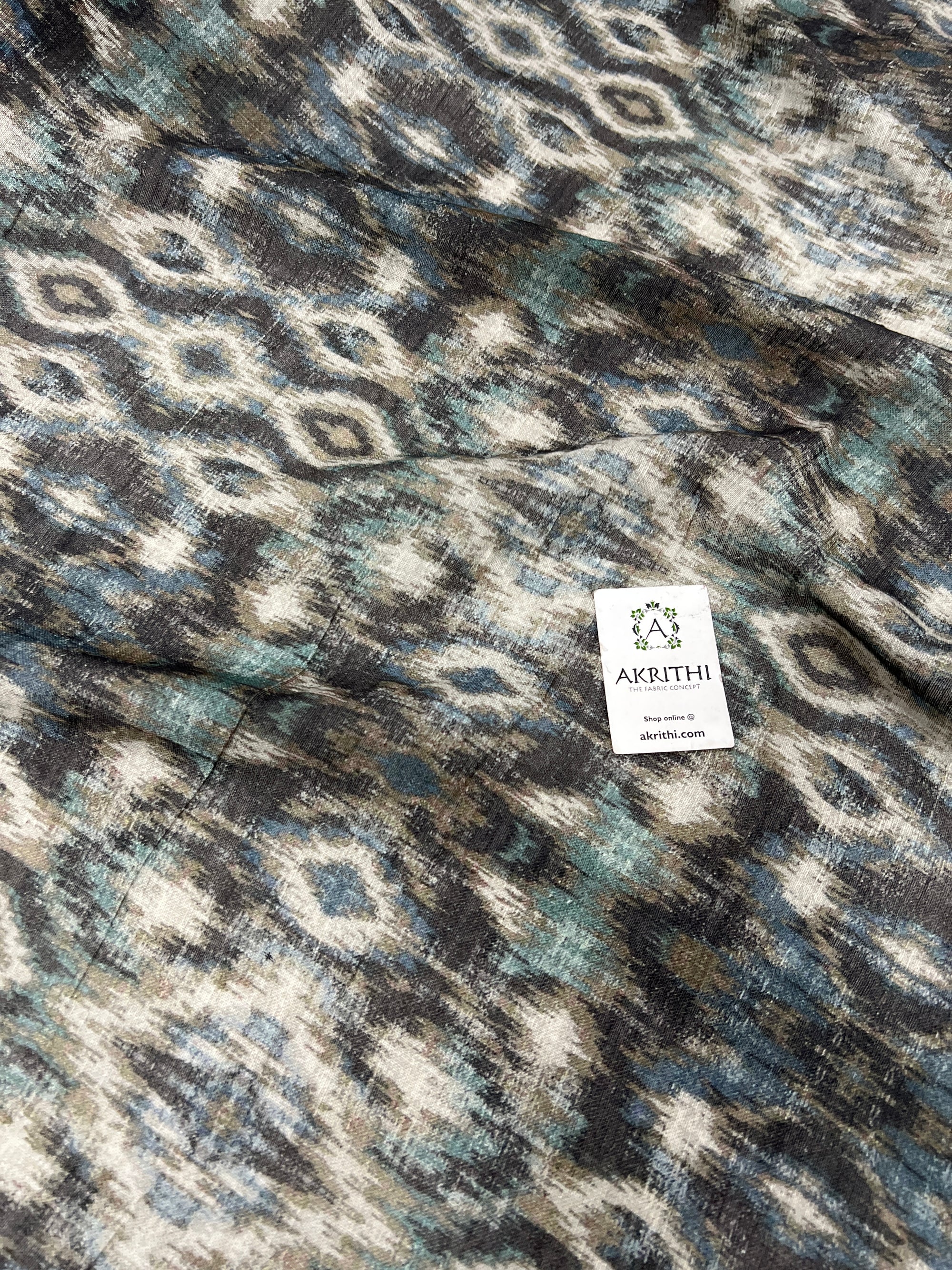 Digital Printed pure linen twill cotton fabric