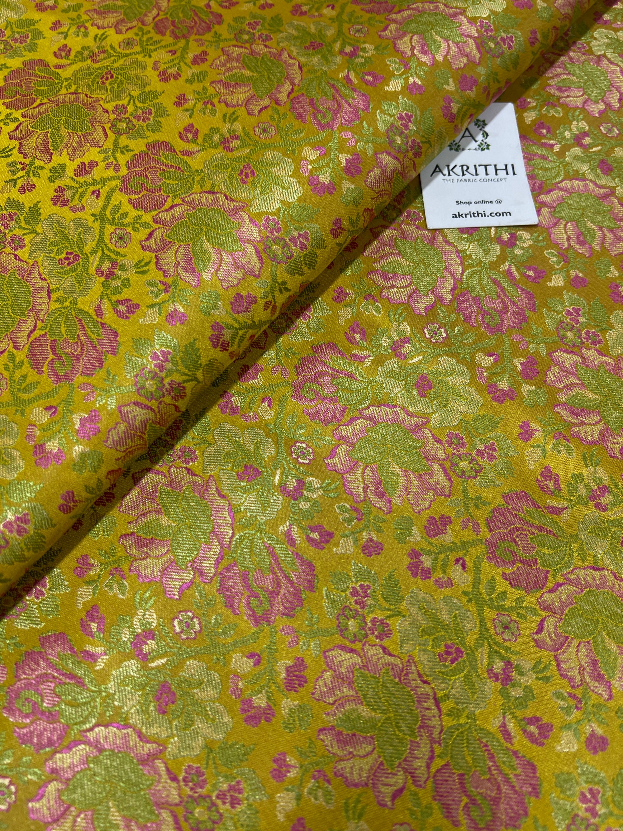 Banarasi brocade fabric 80 cms cut