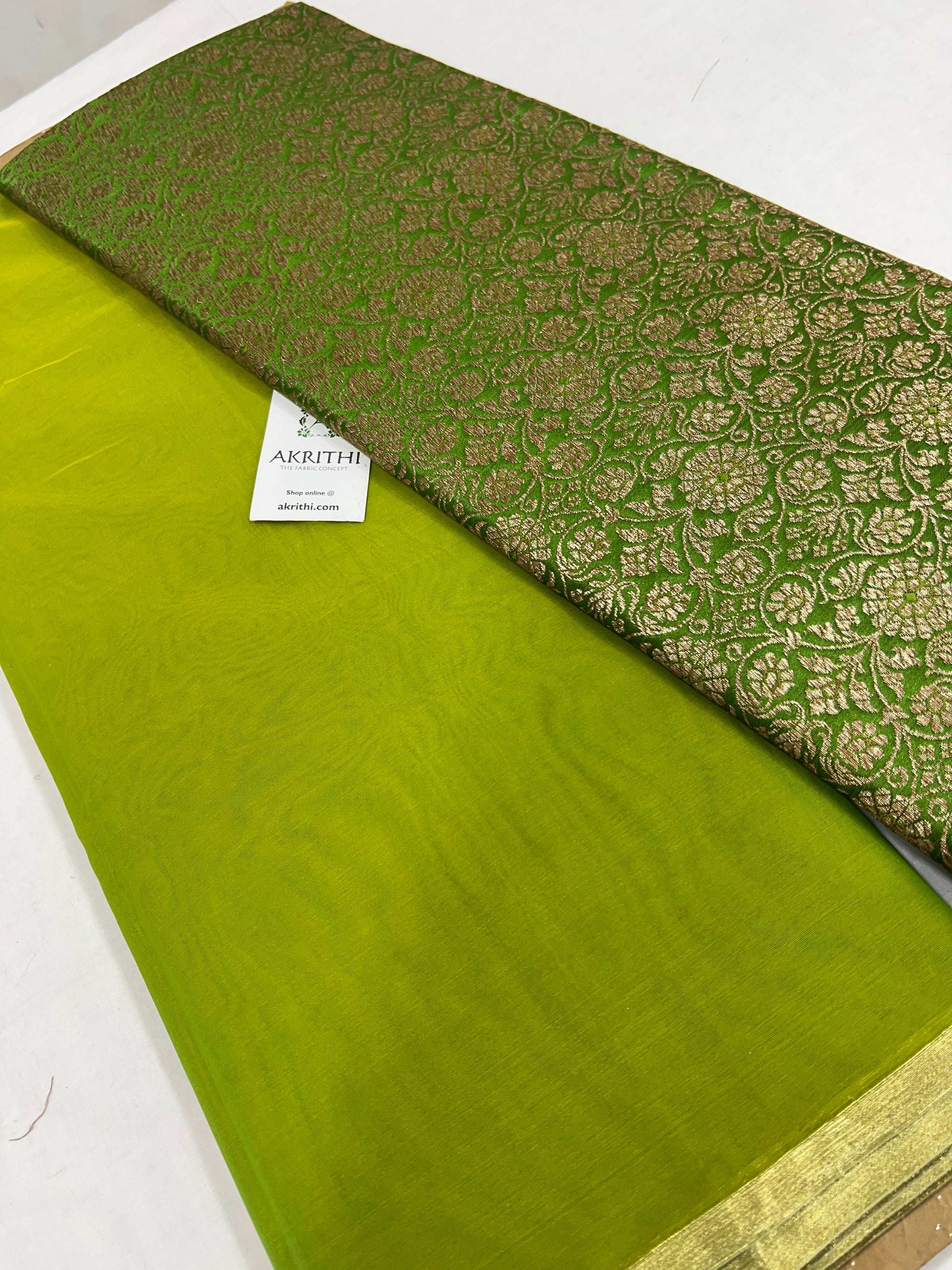 Organza saree with Banarasi blouse