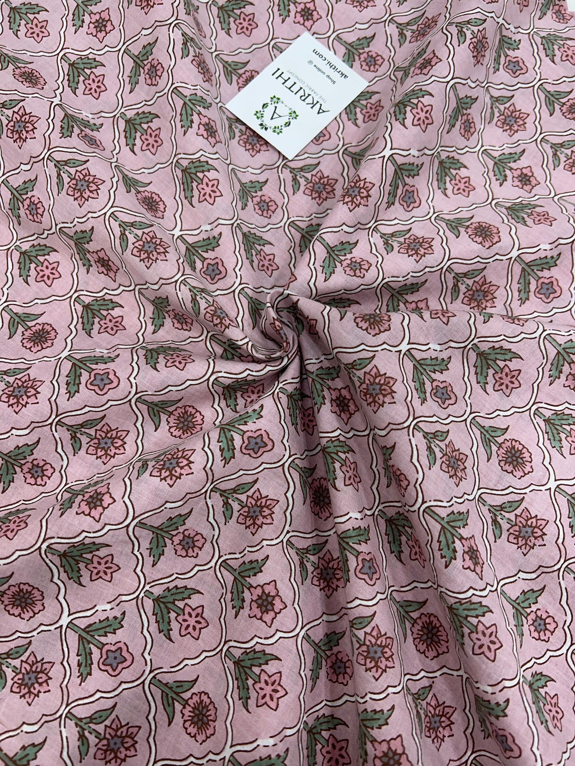 Printed pure cotton fabric