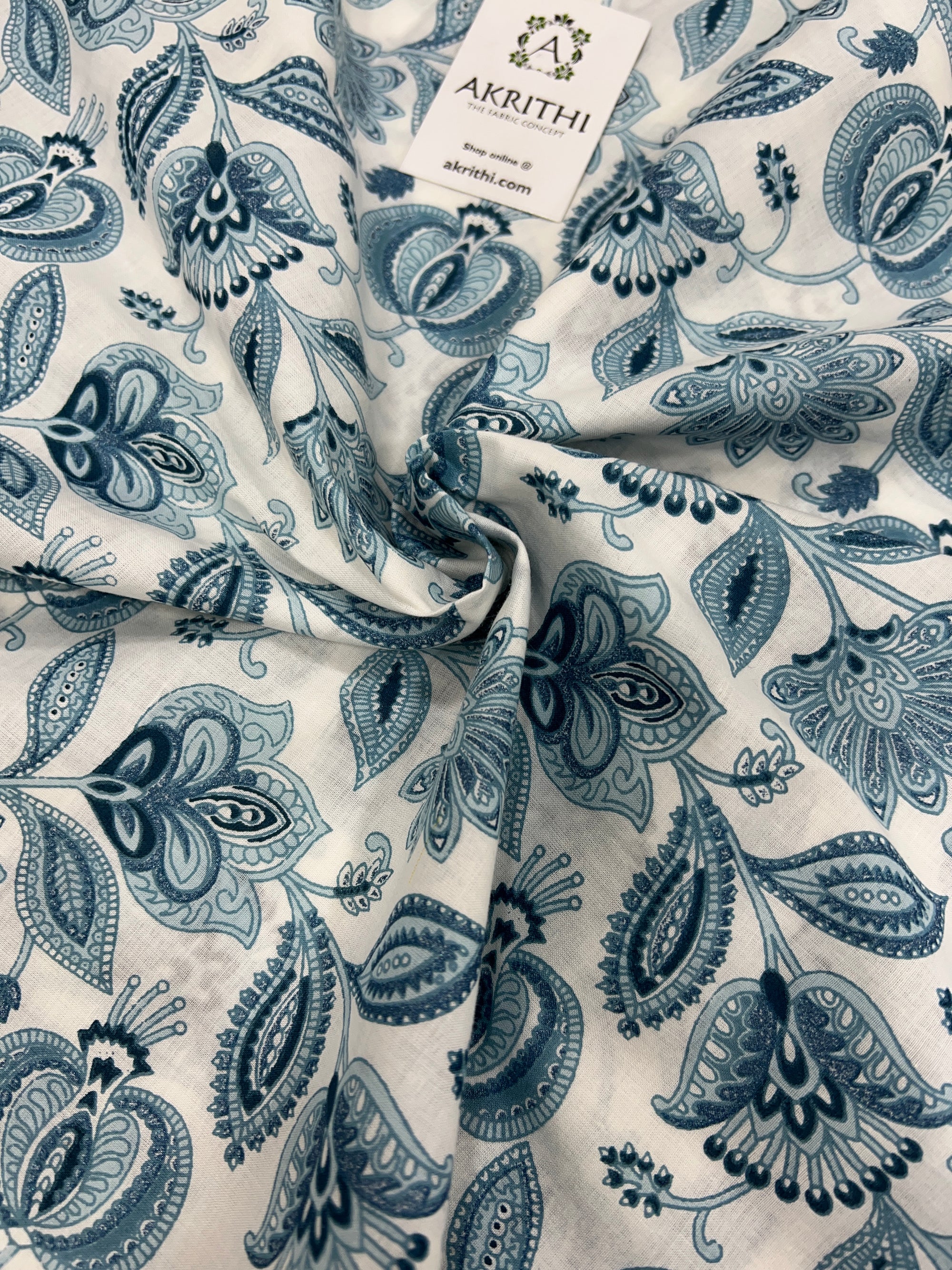 Printed pure cotton fabric