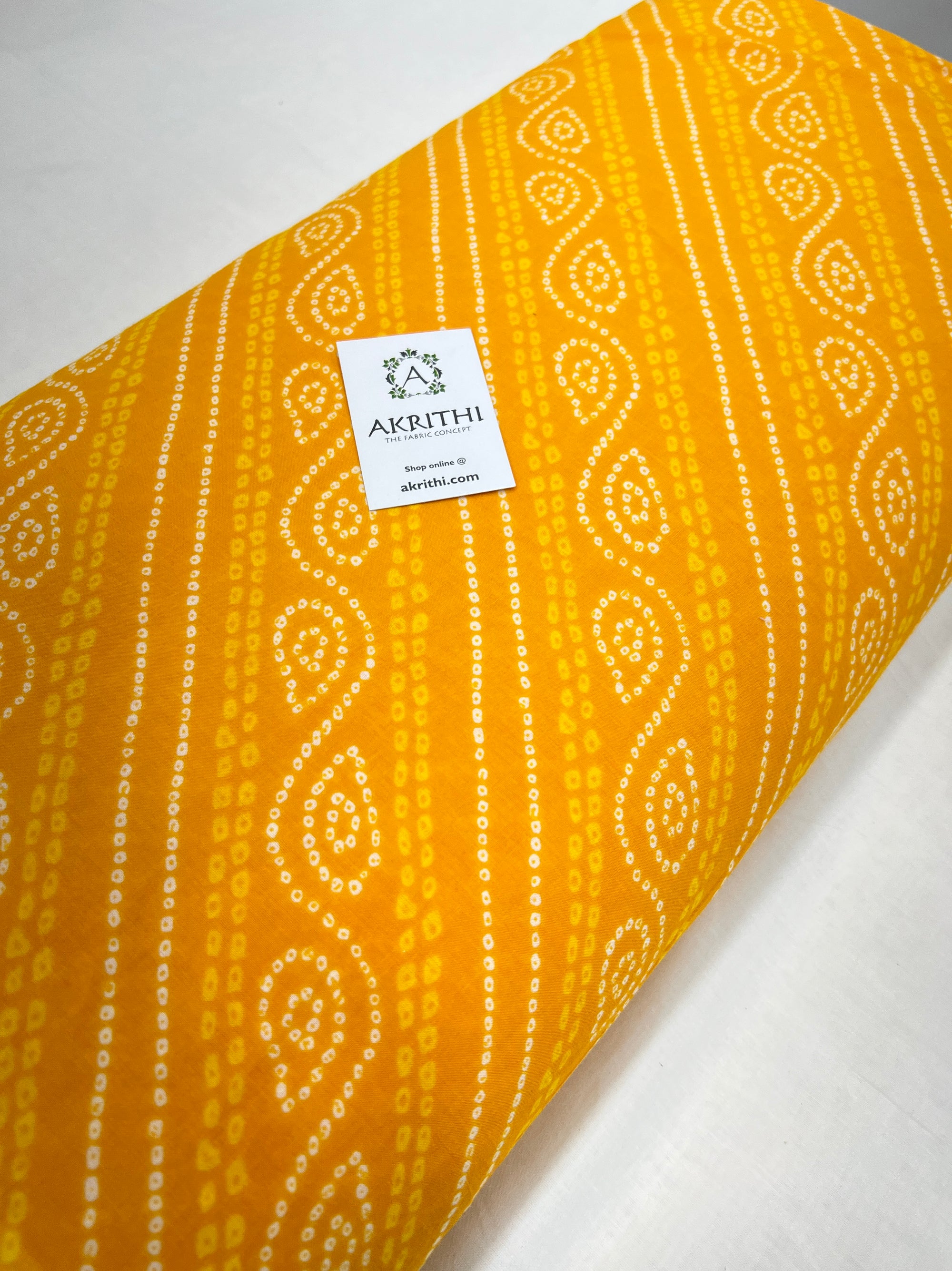 Printed pure cotton fabric