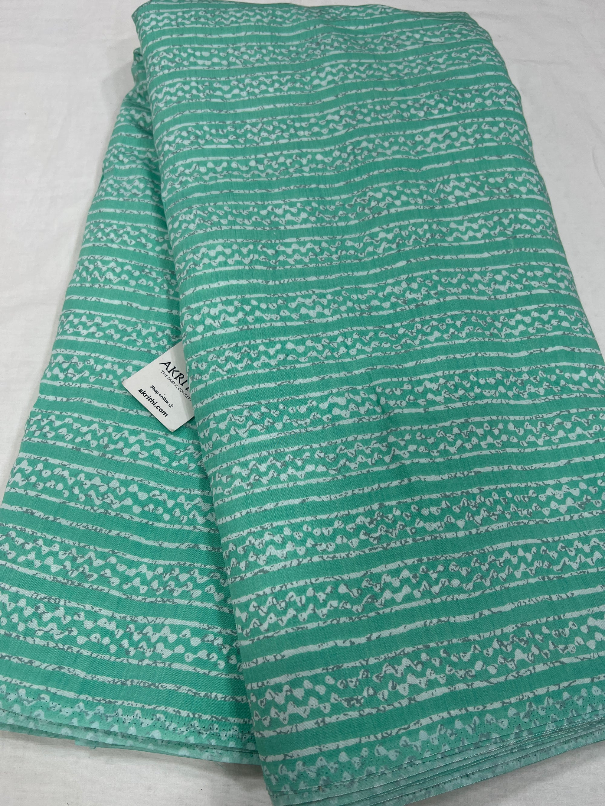 Printed viscose silk fabric