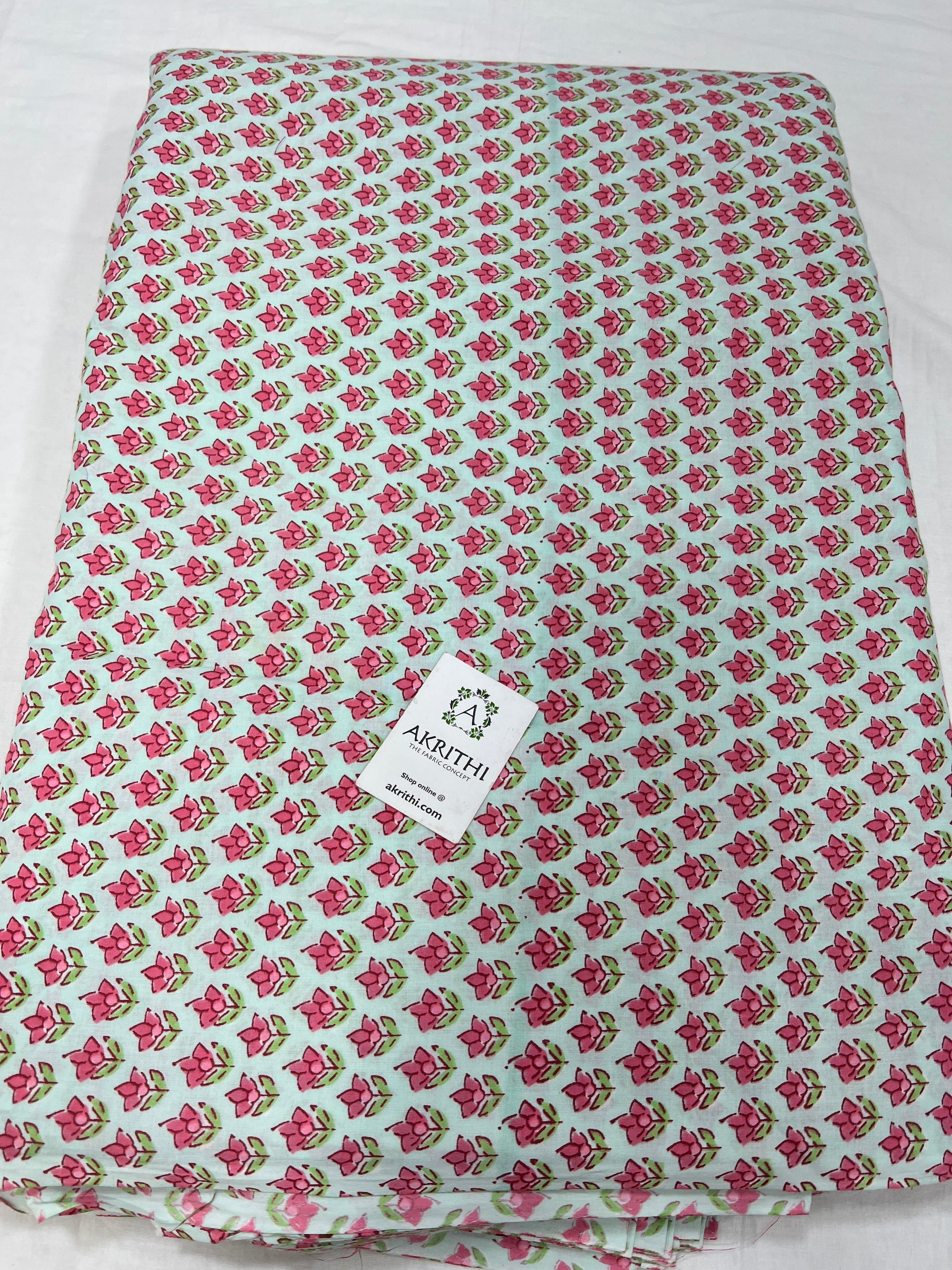 Printed pure cotton fabric
