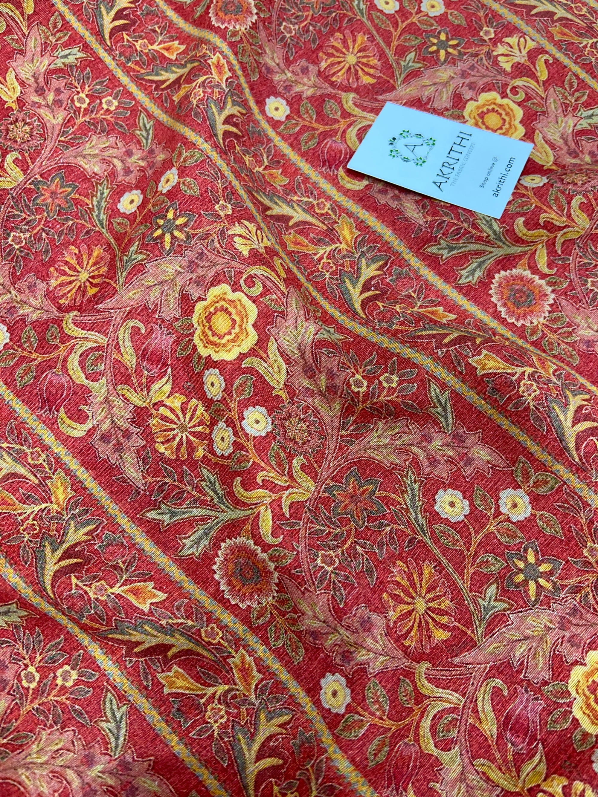 Digital Printed pure linen fabric