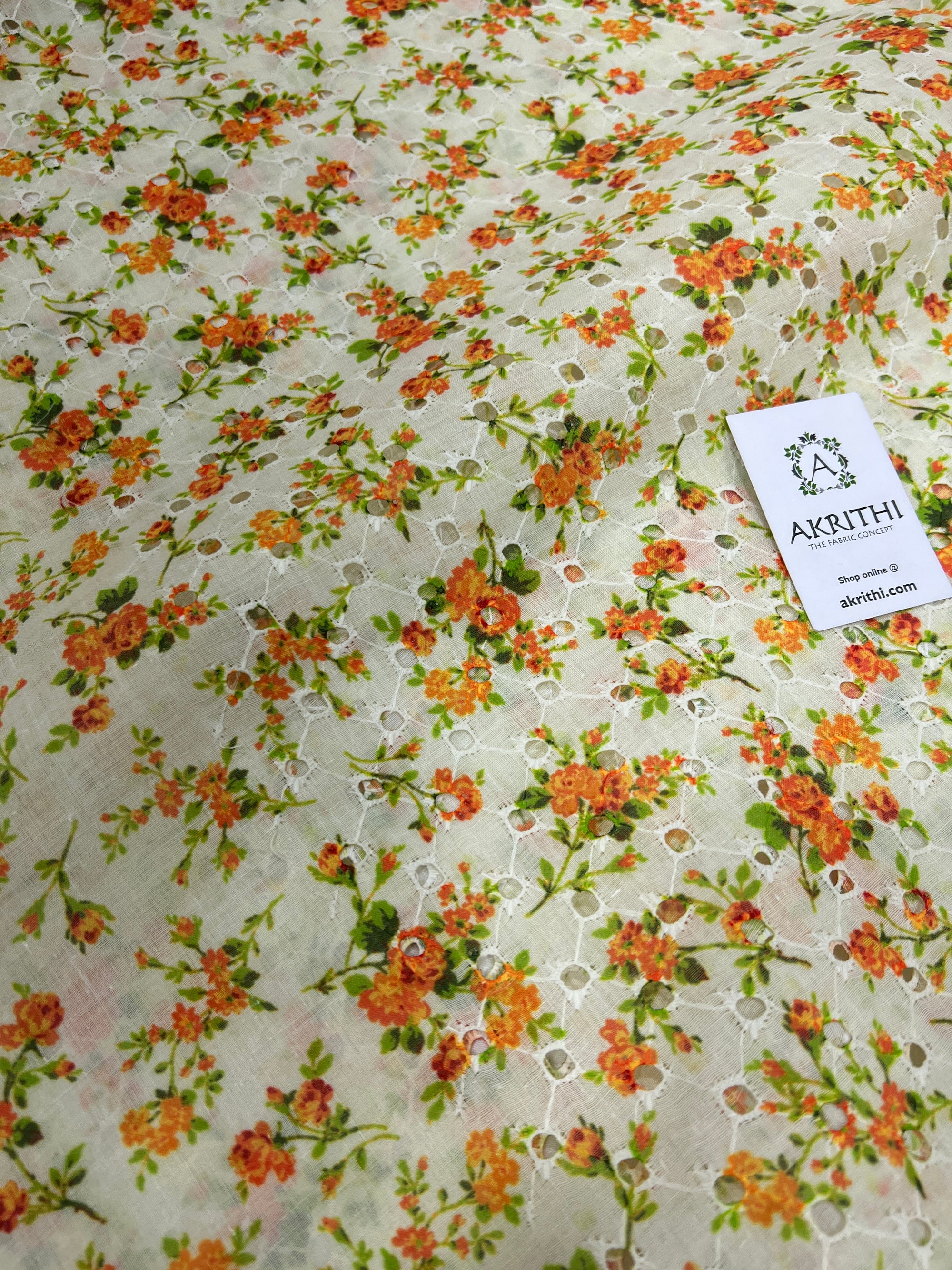 Printed Hakoba cotton fabric